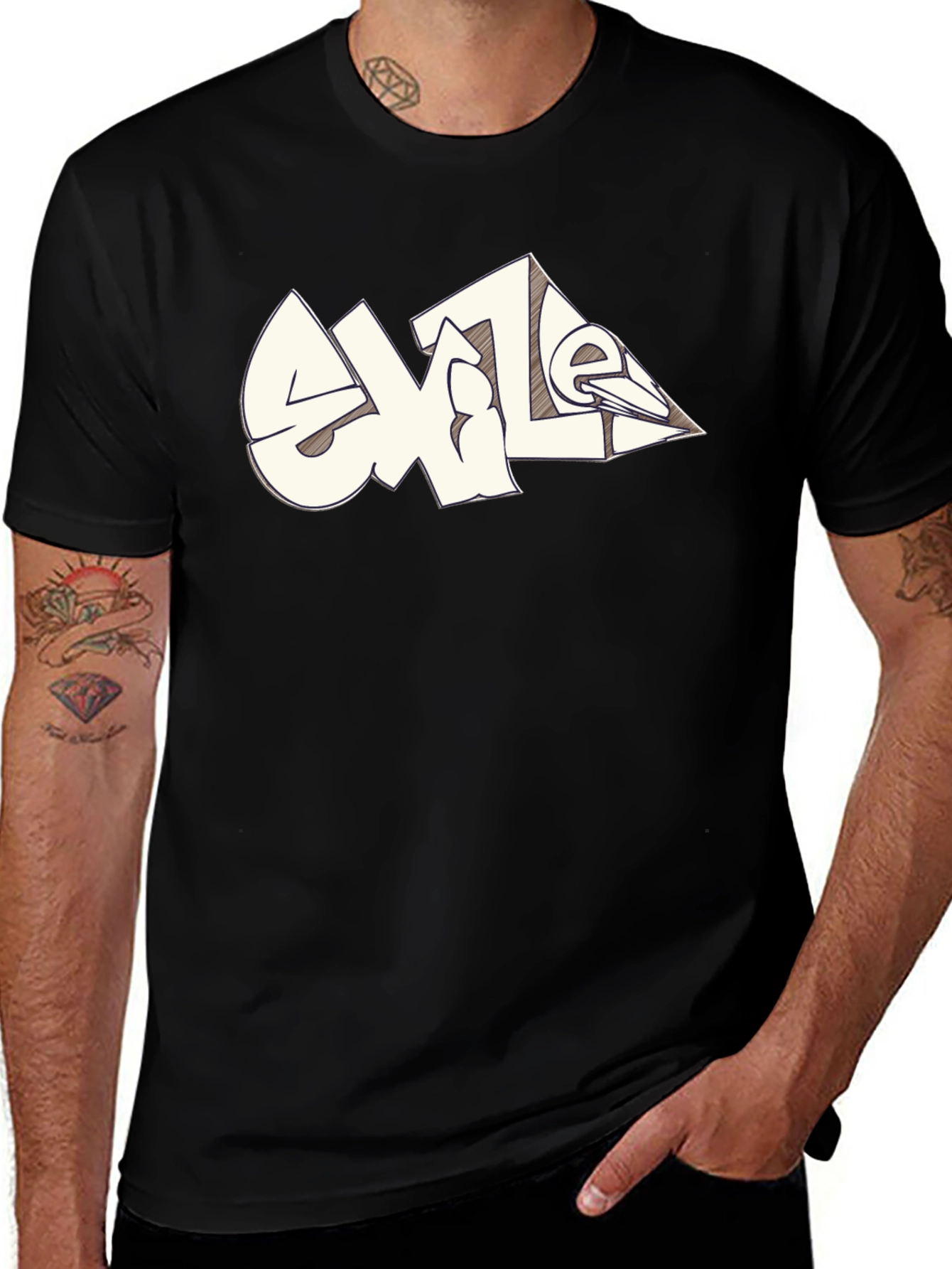 Variant 16 of Exile Graphic T-Shirt - Urban Style Tee
