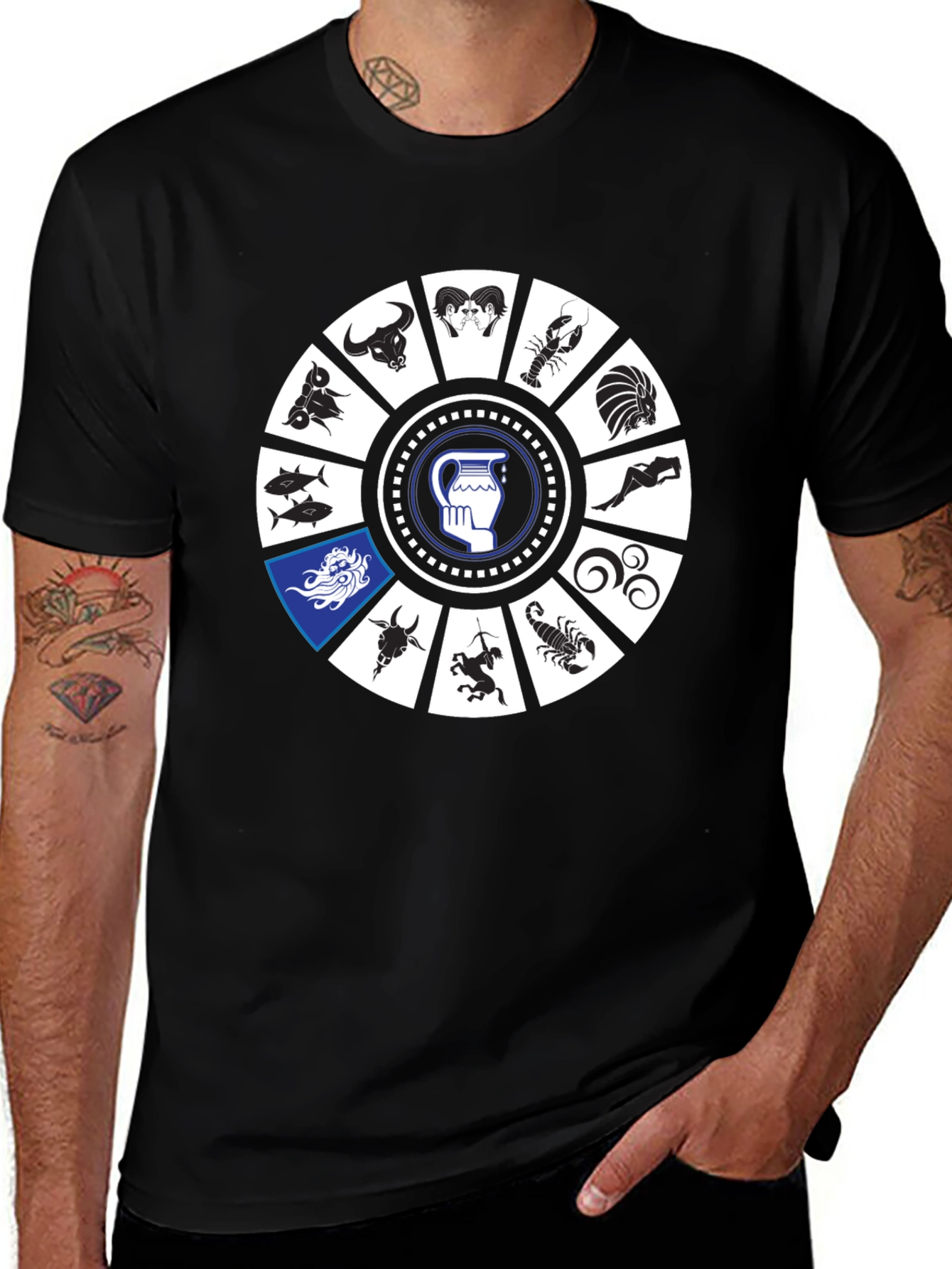 Variant 20 of Zodiac Symbol T-Shirt - Astrology Sign Shirt