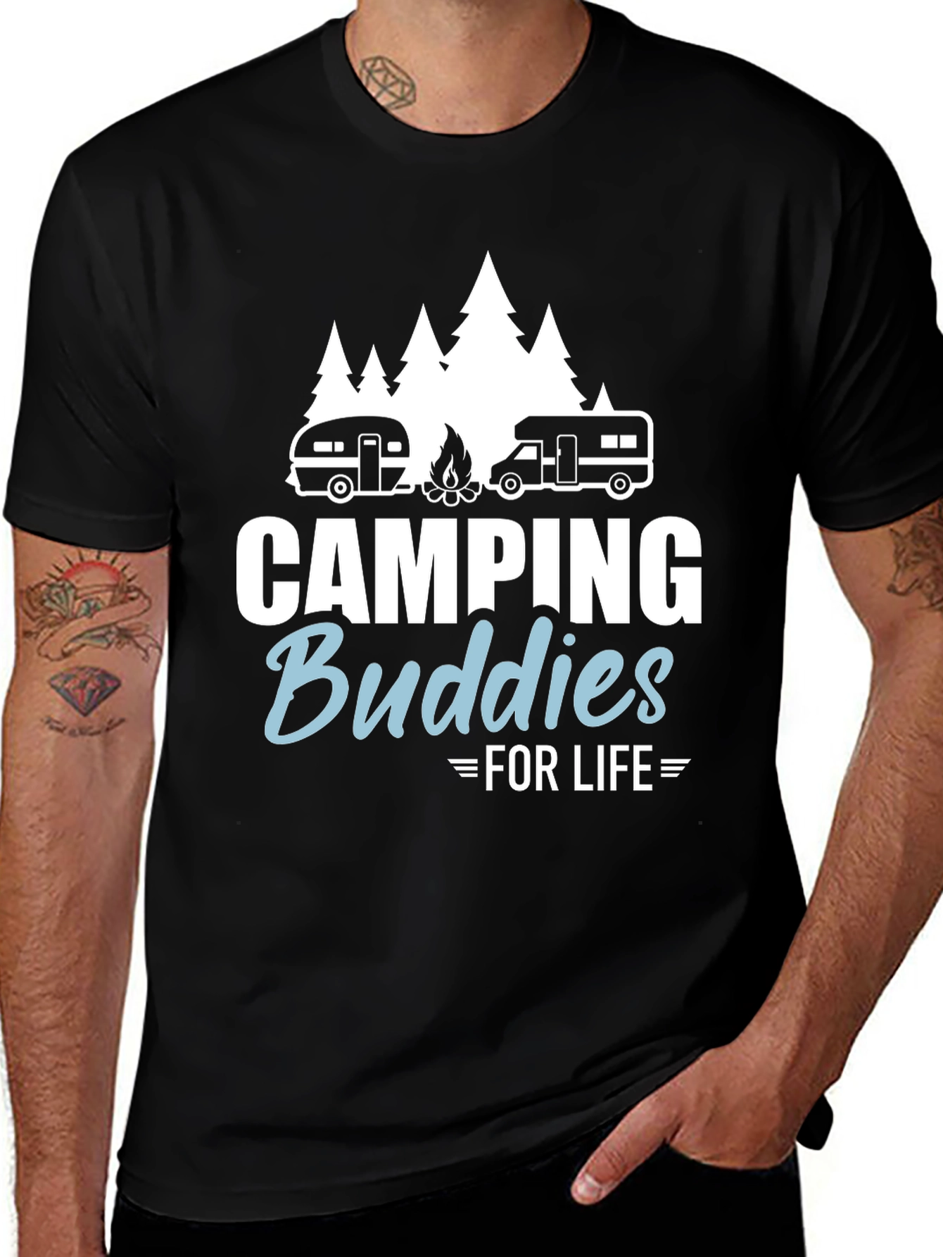 Variant 12 of Camping Buddies For Life T-Shirt