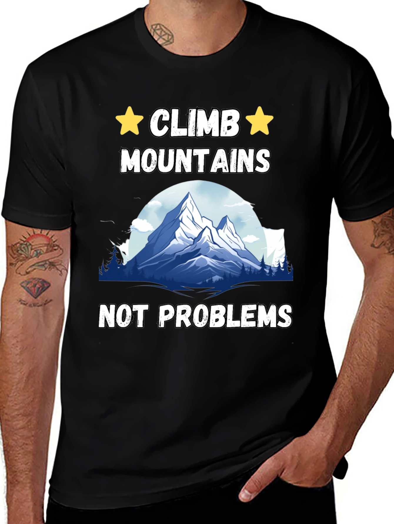 Variant 7 of Climb Mountains Graphic T-Shirt