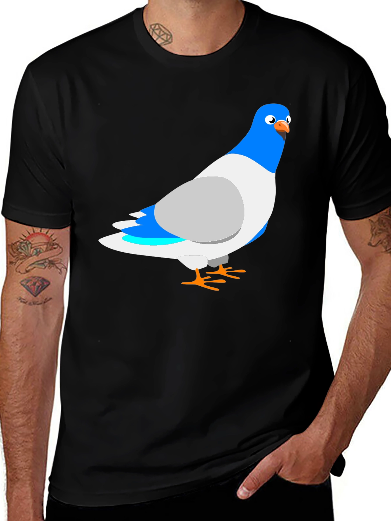 Variant 26 of Pigeon Graphic T-Shirt - Quirky Bird Lover Tee