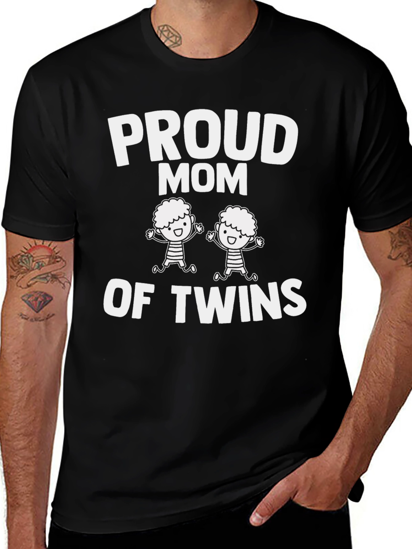 Variant 23 of Proud Mom Of Twins T-Shirt