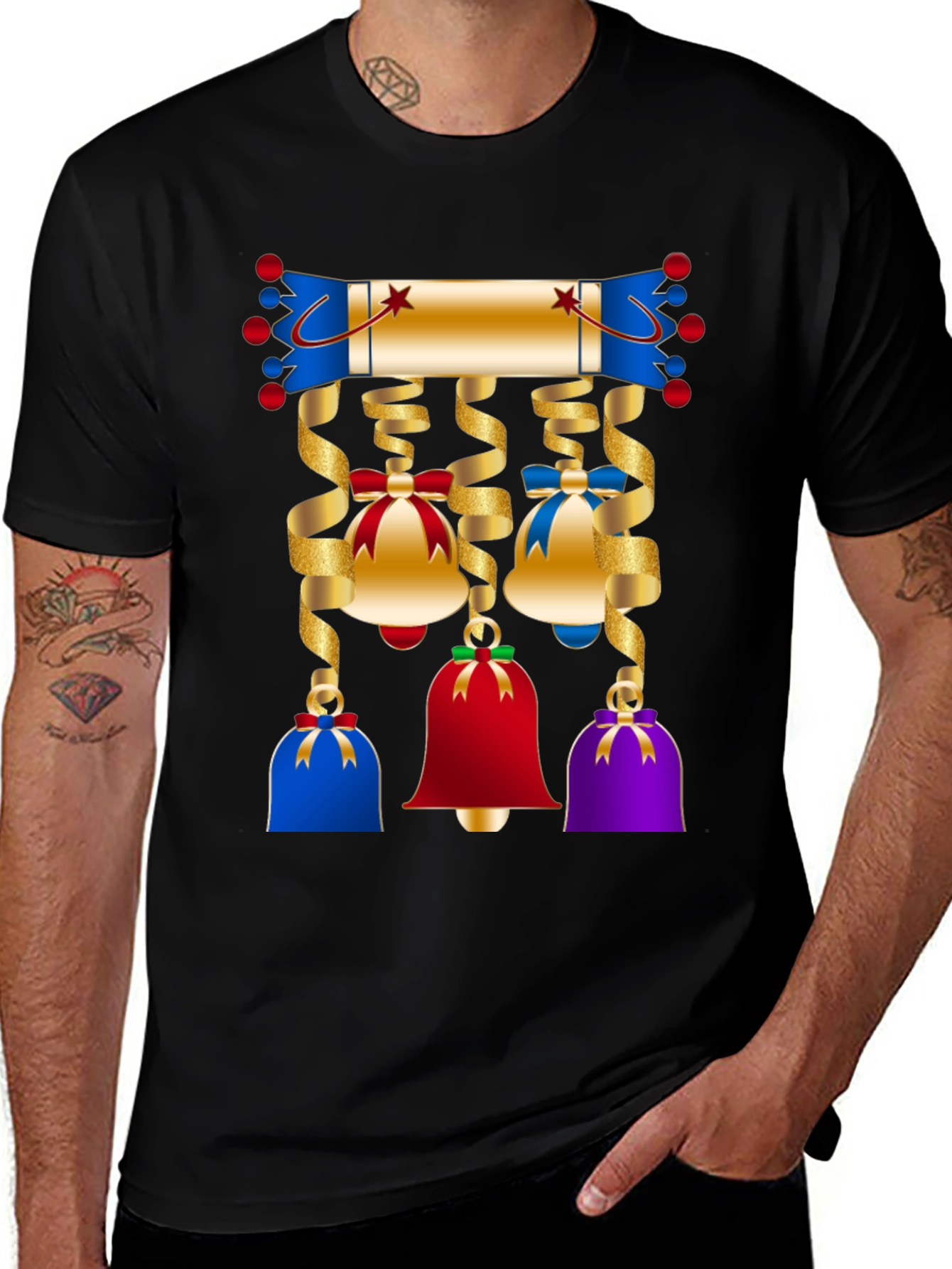 Variant 24 of Festive Holiday Bell T-Shirt