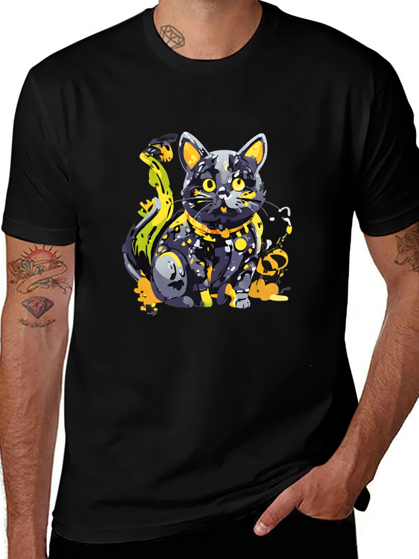 Variant 29 of Cool Cat Graphic T-Shirt