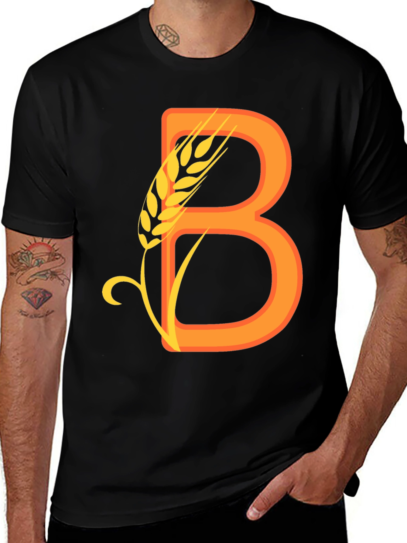 Variant 20 of Barley Letter B Graphic Tee