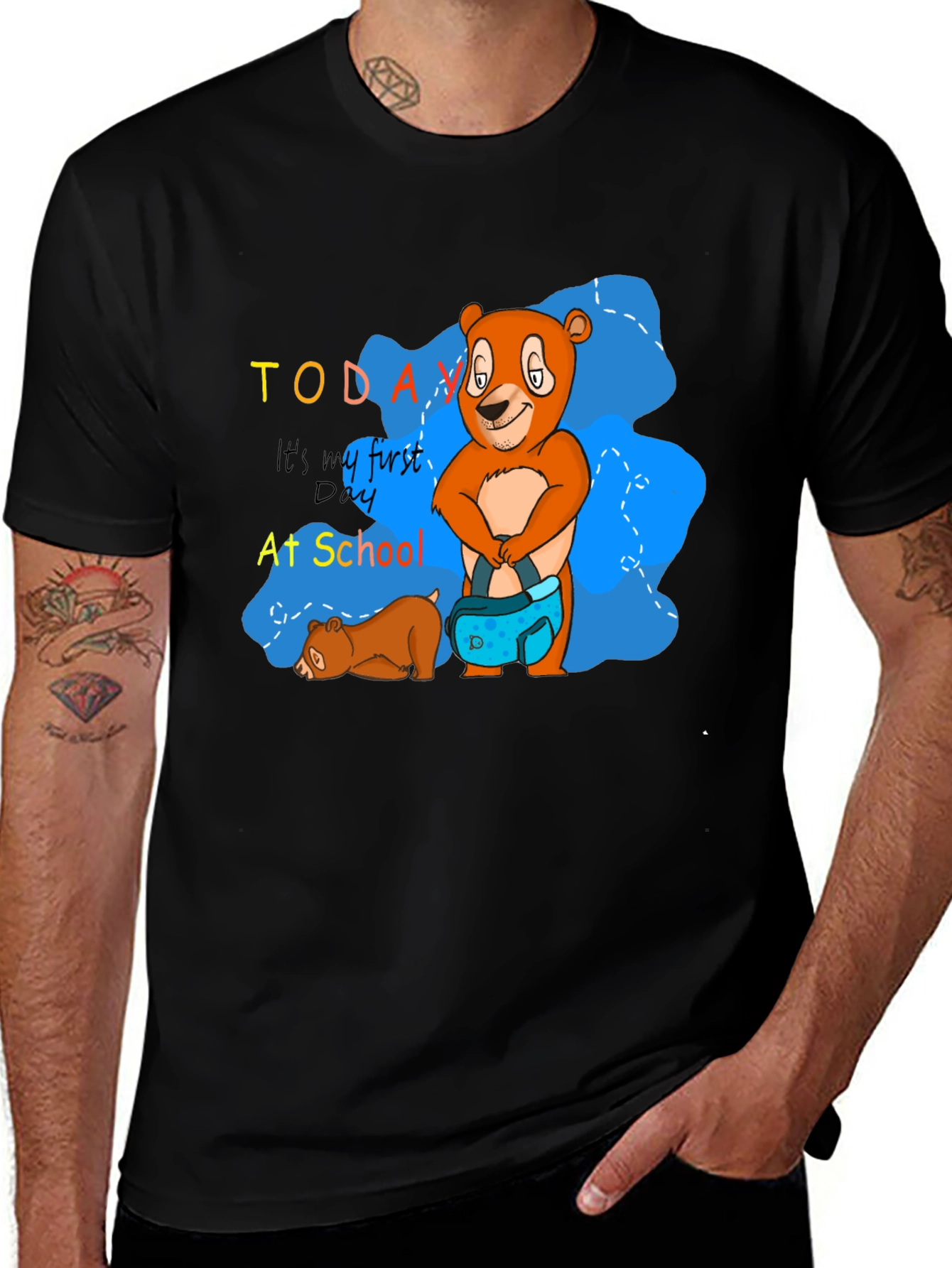 Variant 23 of First Day of School Bear T-Shirt