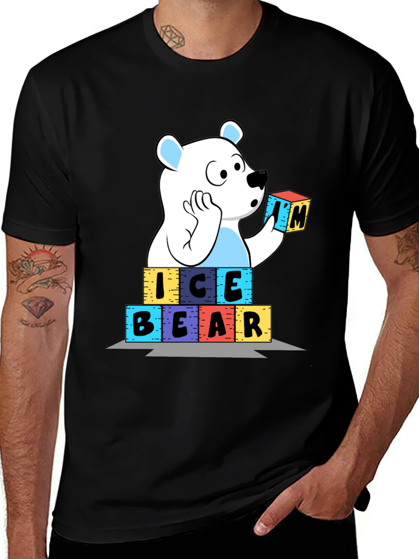 Variant 4 of Ice Bear Graphic Tee - Playful Cartoon T-Shirt