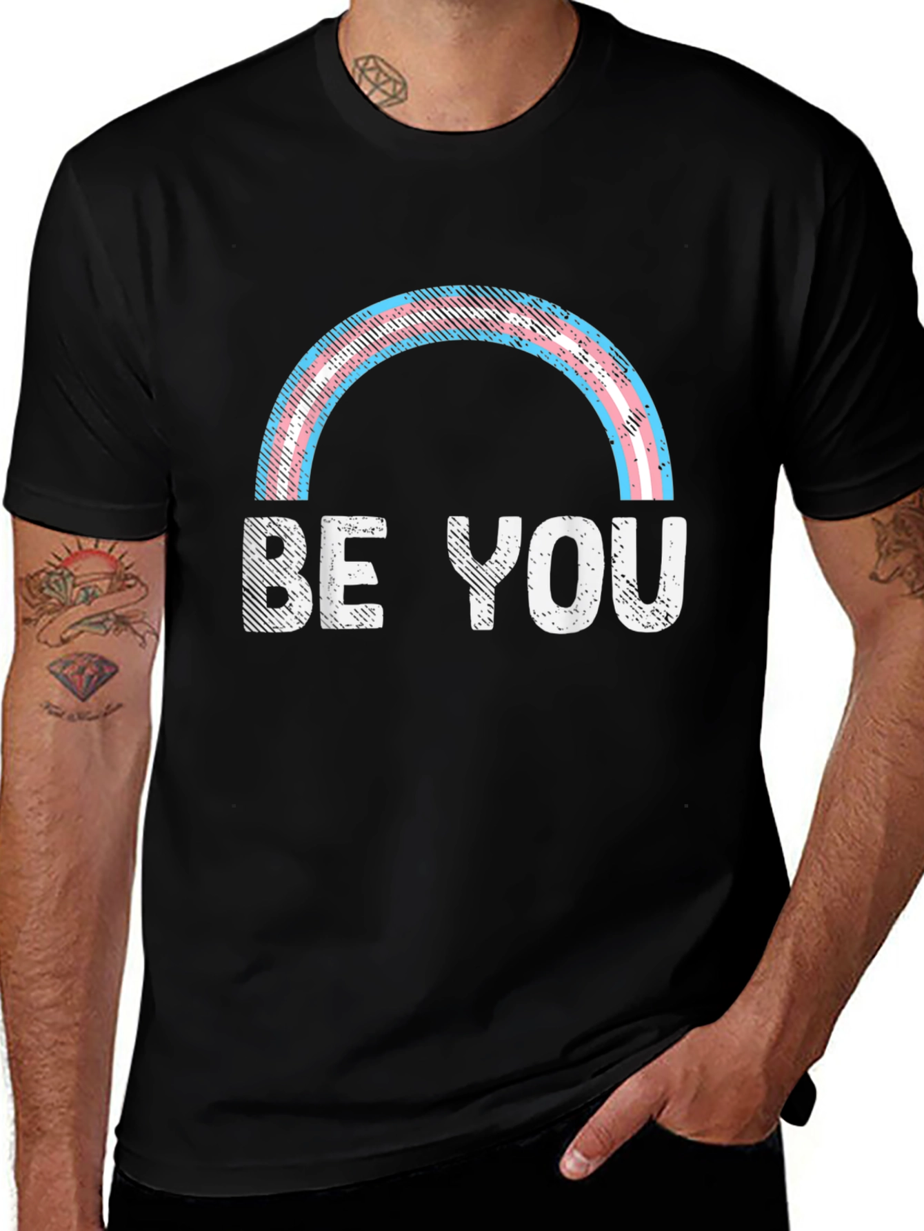 Be You Transgender Pride Rainbow T-Shirt
