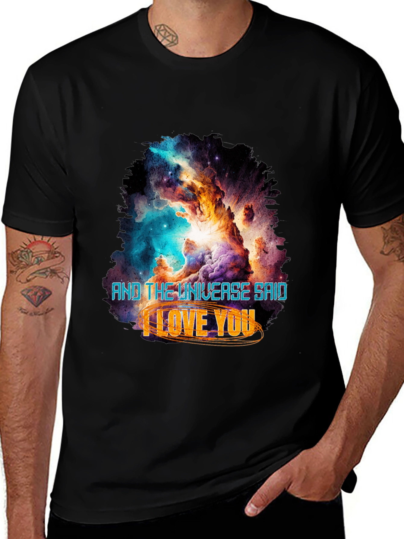 Variant 18 of Universe Said I Love You Graphic Tee