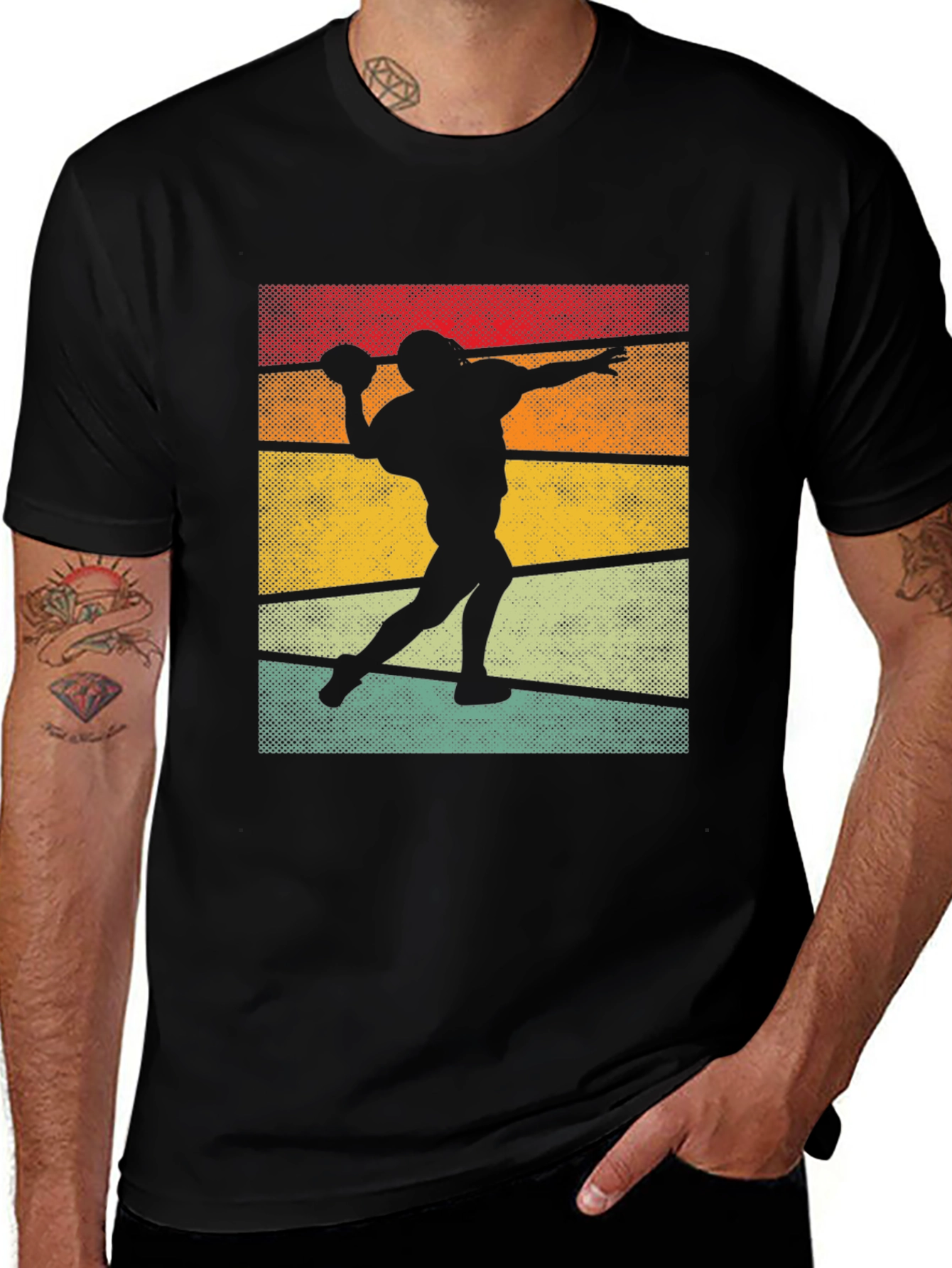 Variant 10 of Retro Football Silhouette T-Shirt