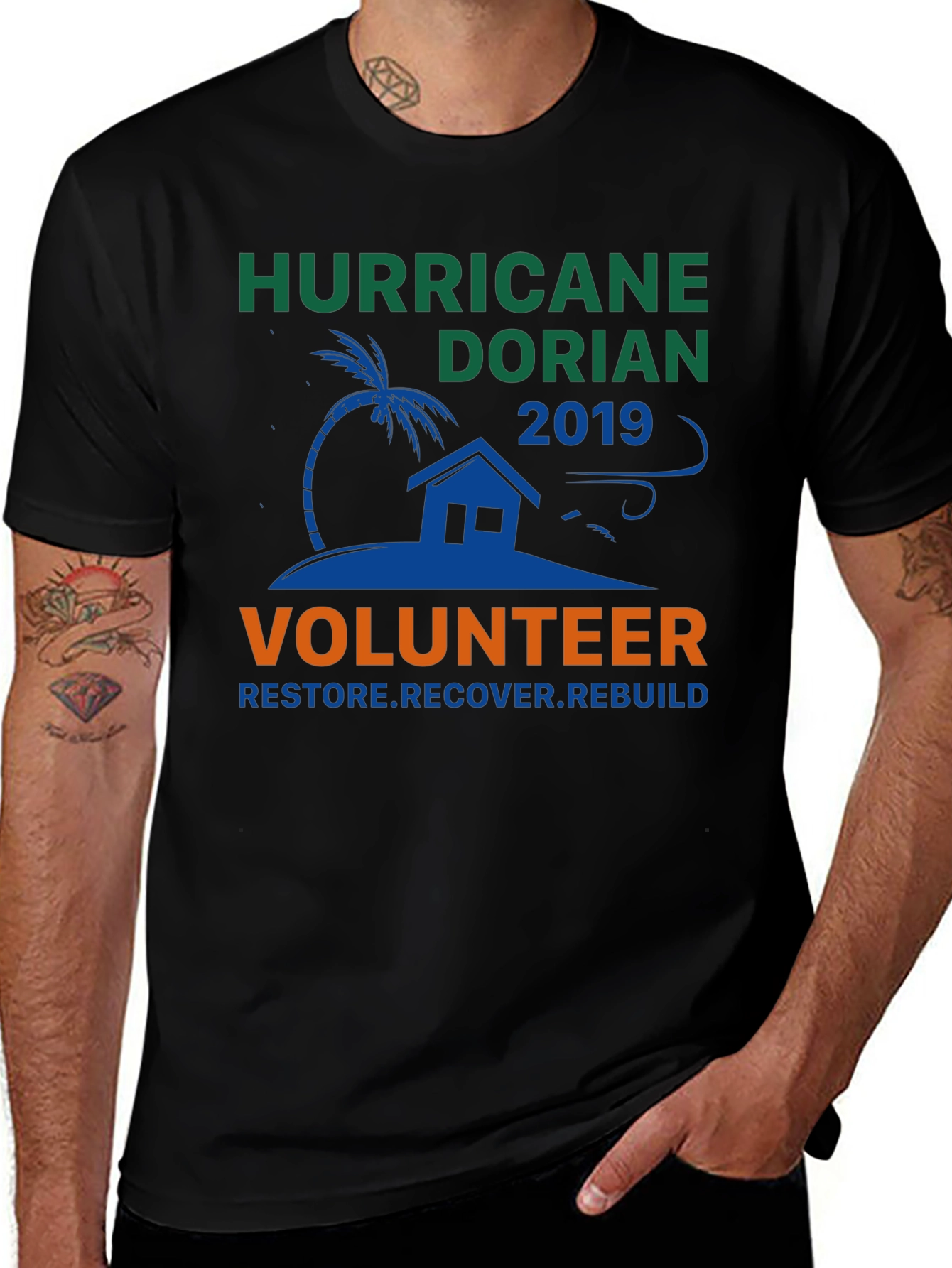 Hurricane Dorian 2019 Relief Volunteer T-Shirt