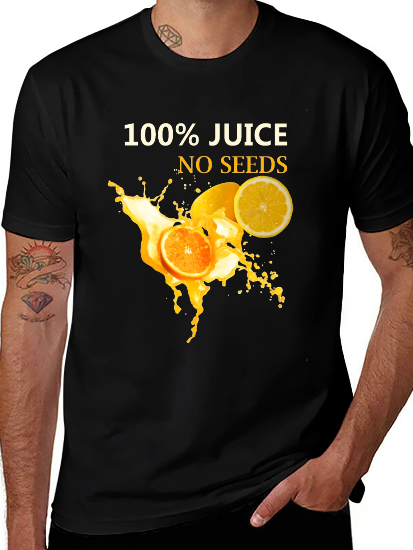 100% Juice No Seeds Graphic T-Shirt