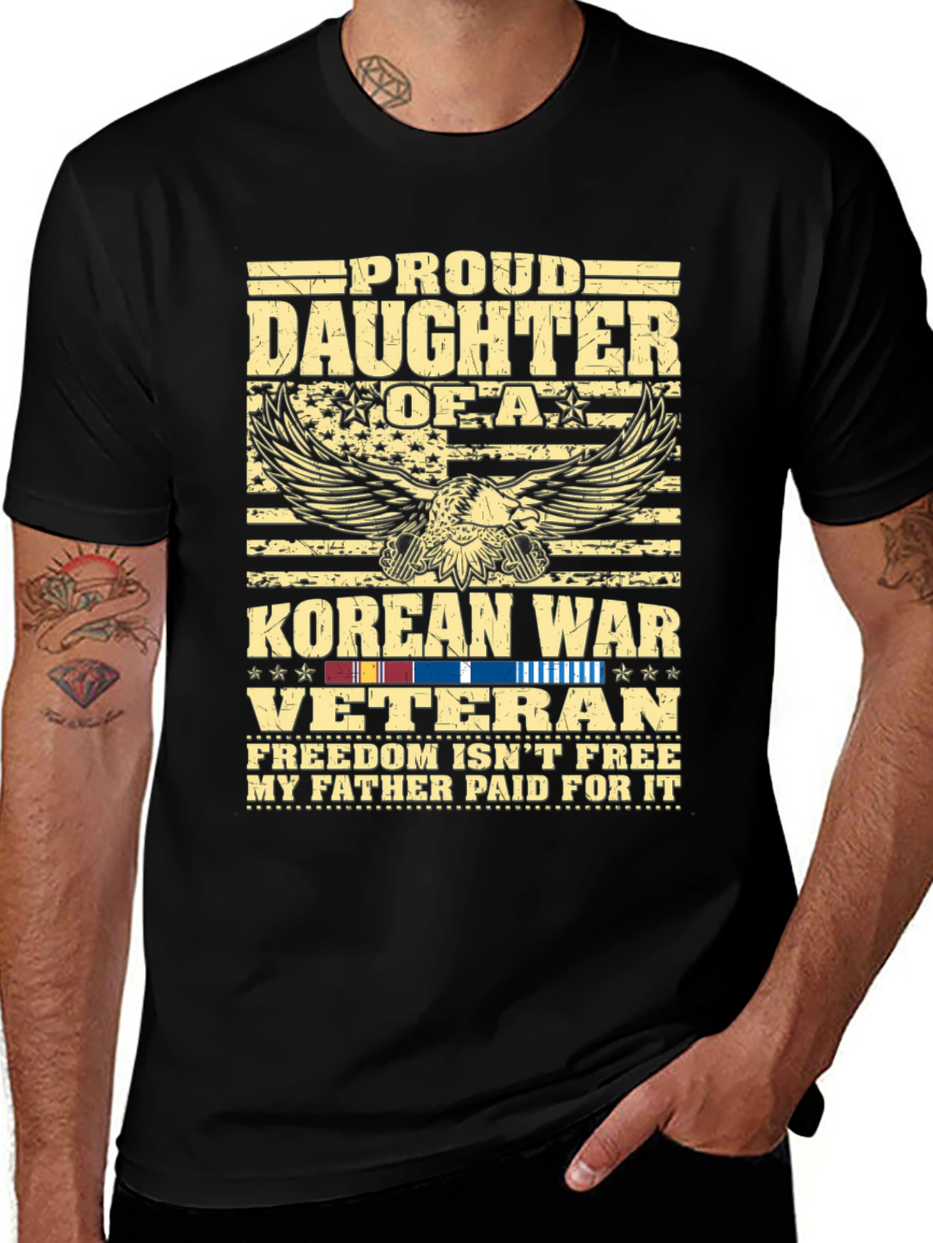 Proud Daughter Korean War Veteran T-Shirt