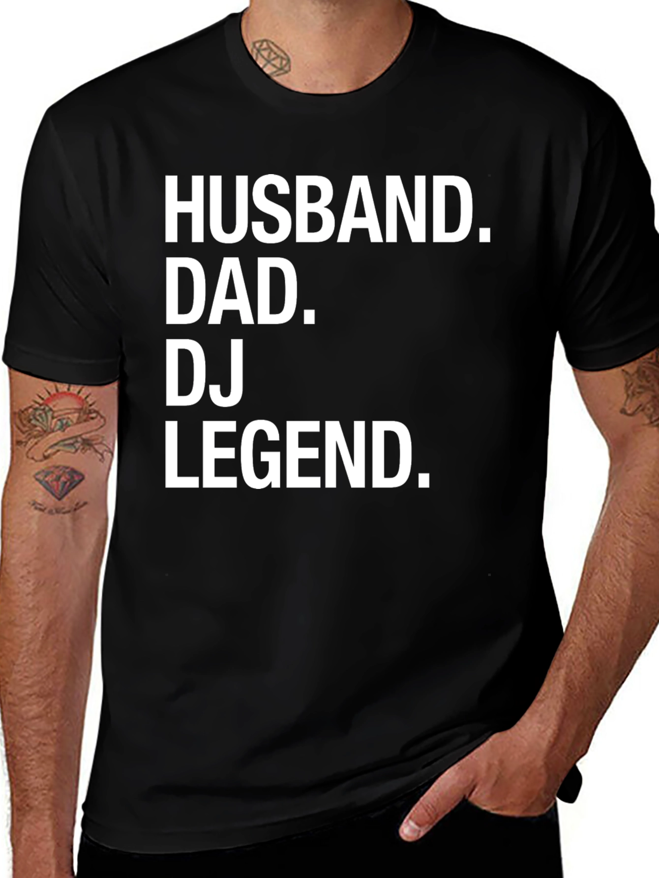 Variant 24 of Husband Dad DJ Legend Graphic Tee