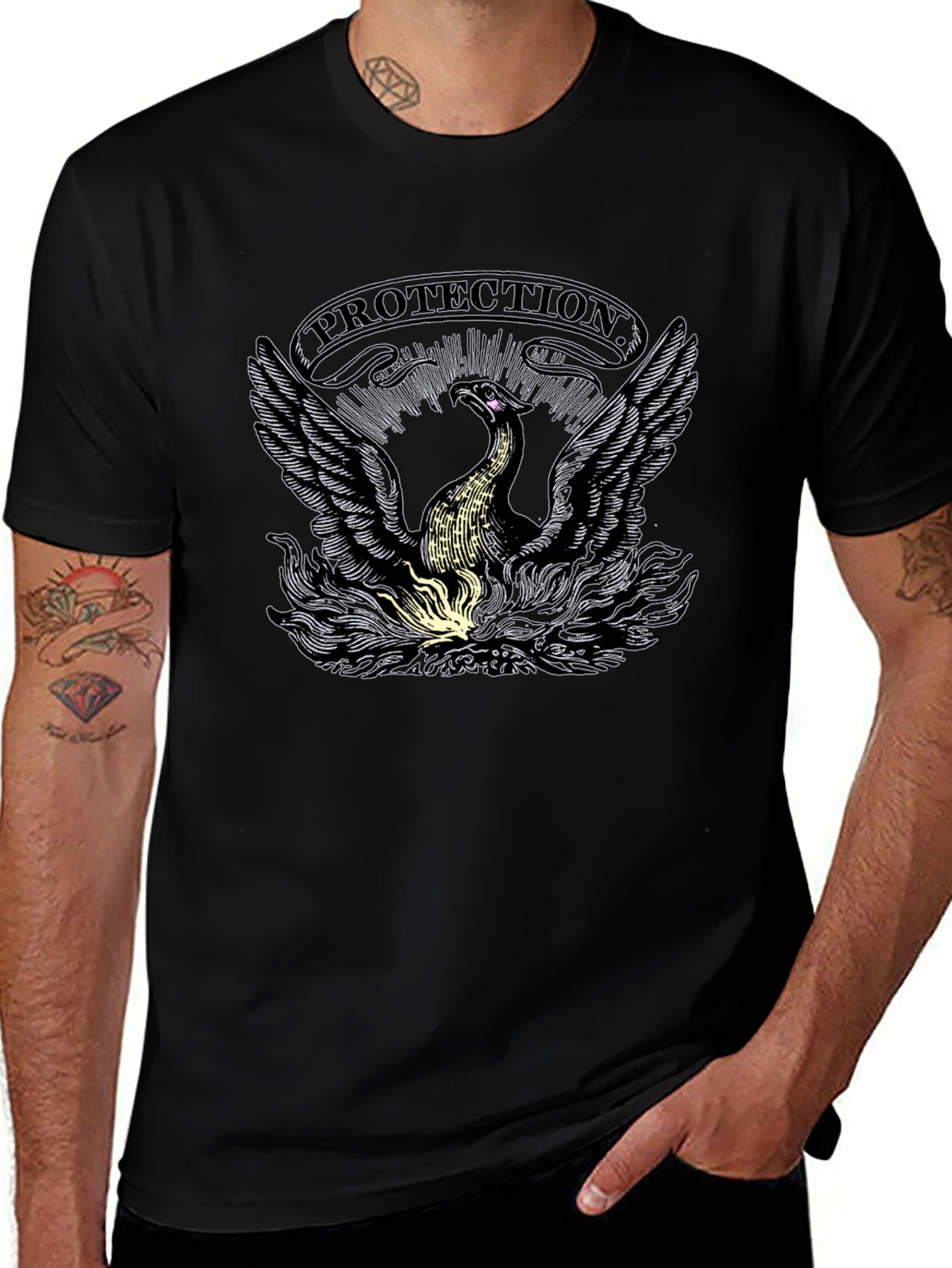 Variant 7 of Protection Phoenix Graphic T-Shirt