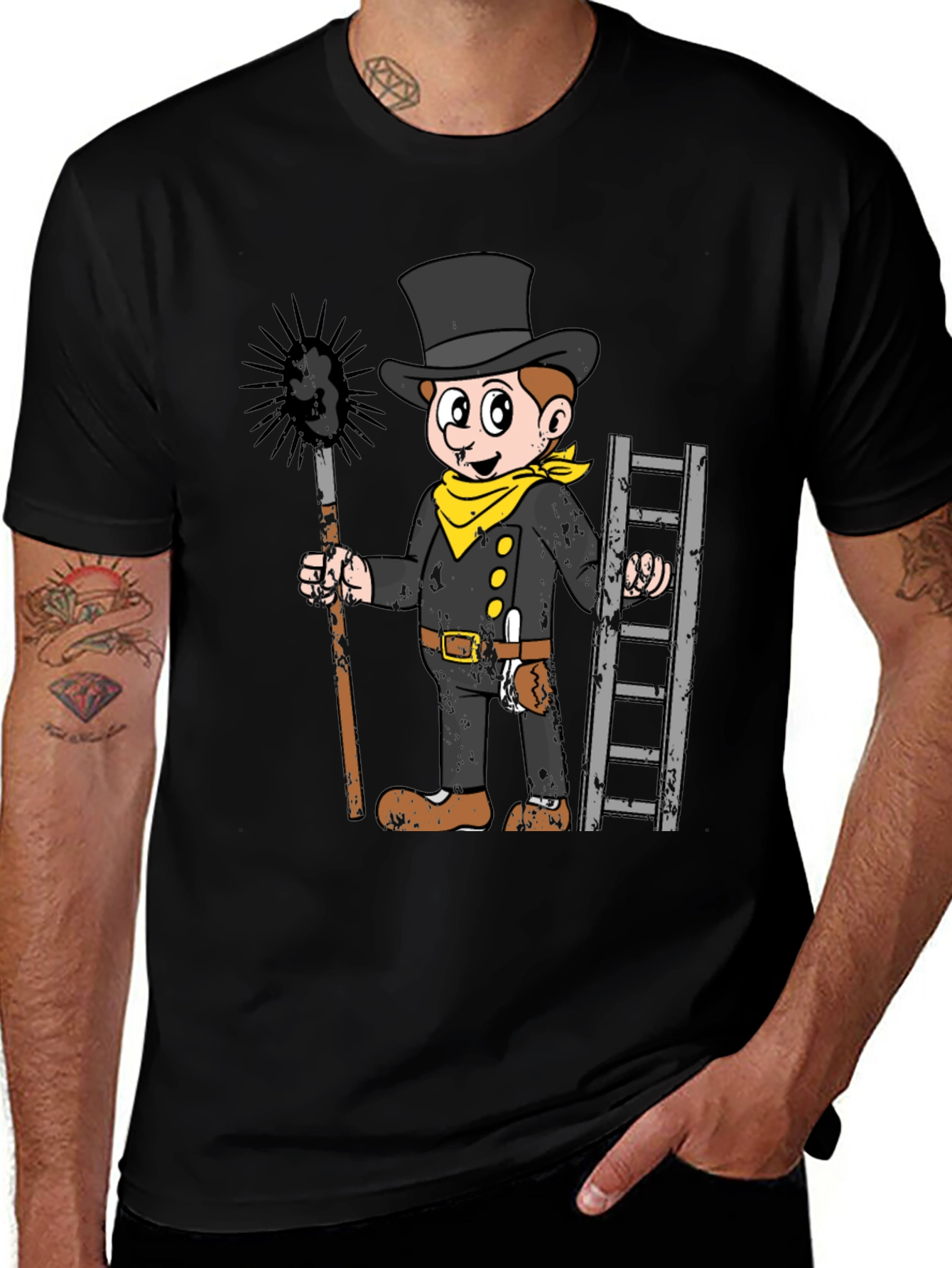 Variant 21 of Chimney Sweep Cartoon Graphic T-Shirt