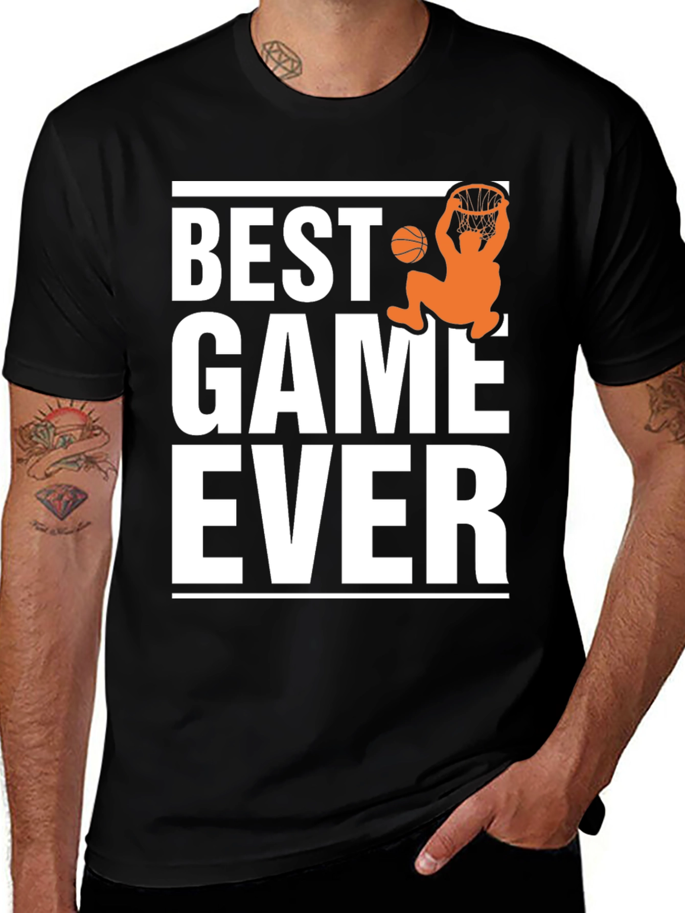Variant 28 of Best Game Ever Basketball Graphic Tee