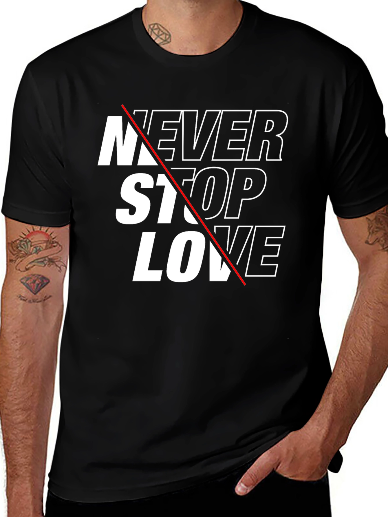 Variant 24 of Never Stop Love Graphic Tee