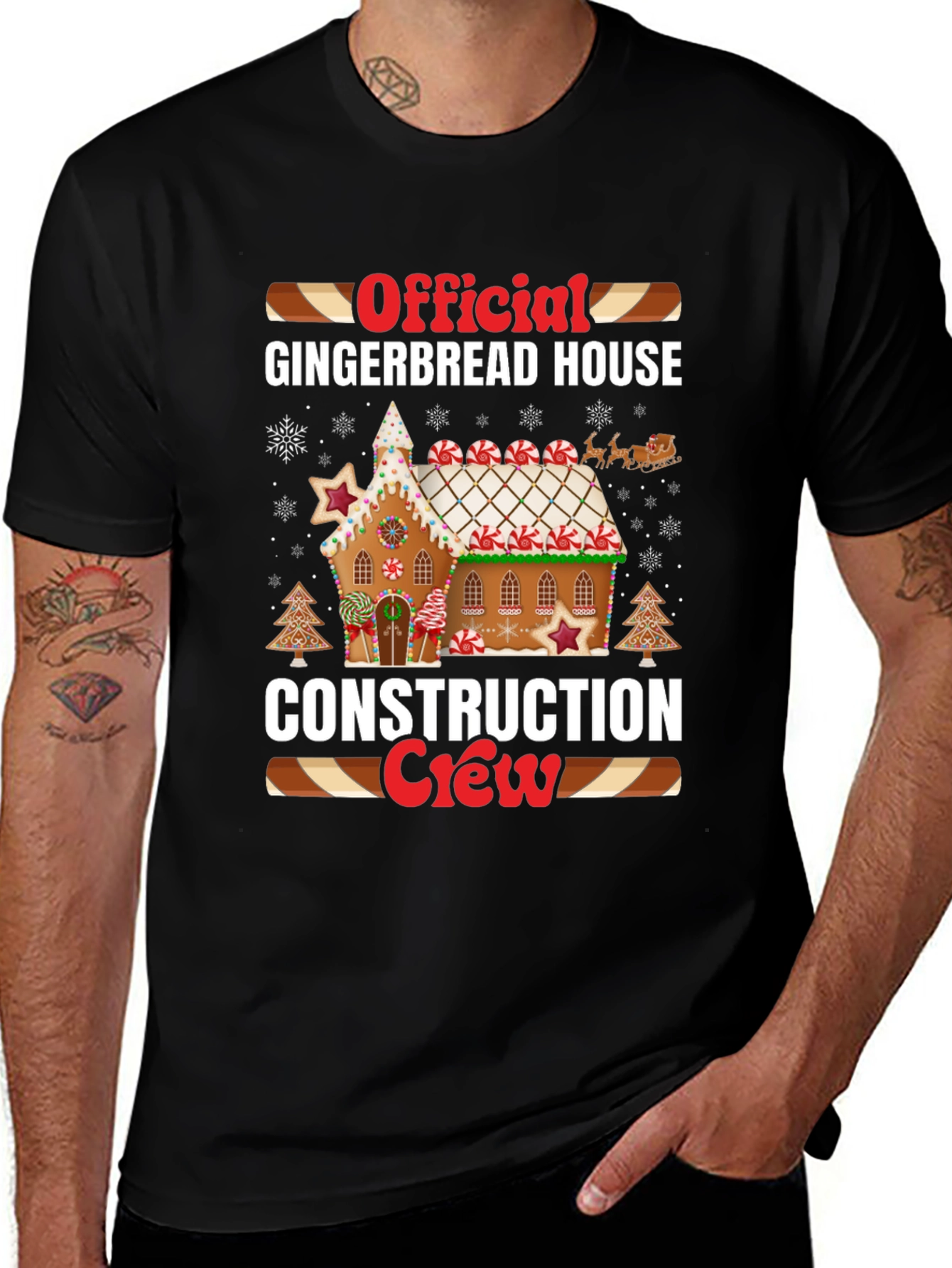 Gingerbread House Construction Crew T-Shirt