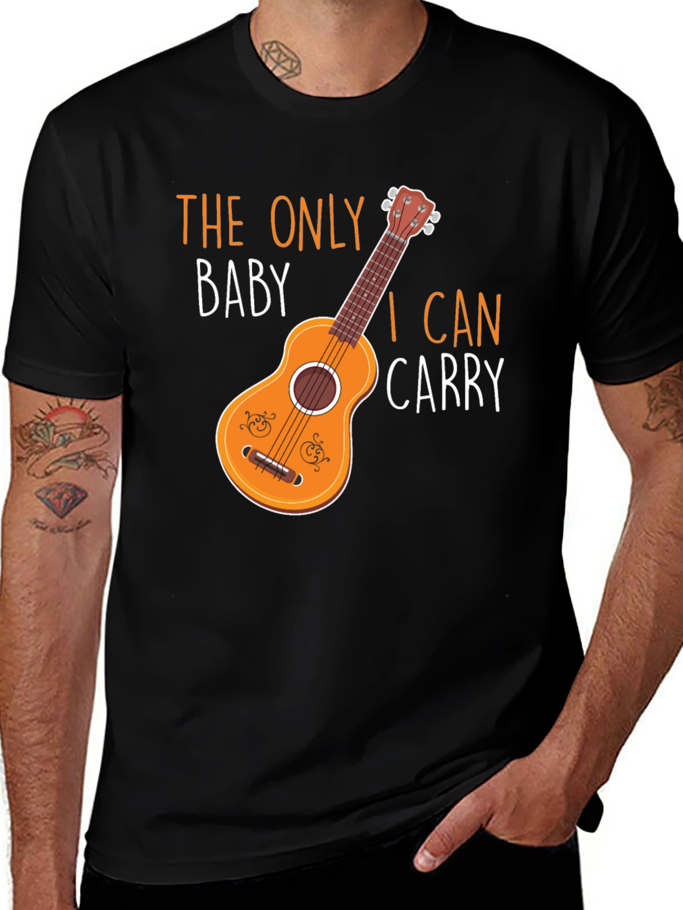 Variant 17 of Ukulele Lover T-Shirt: The Only Baby I Can Carry Tee