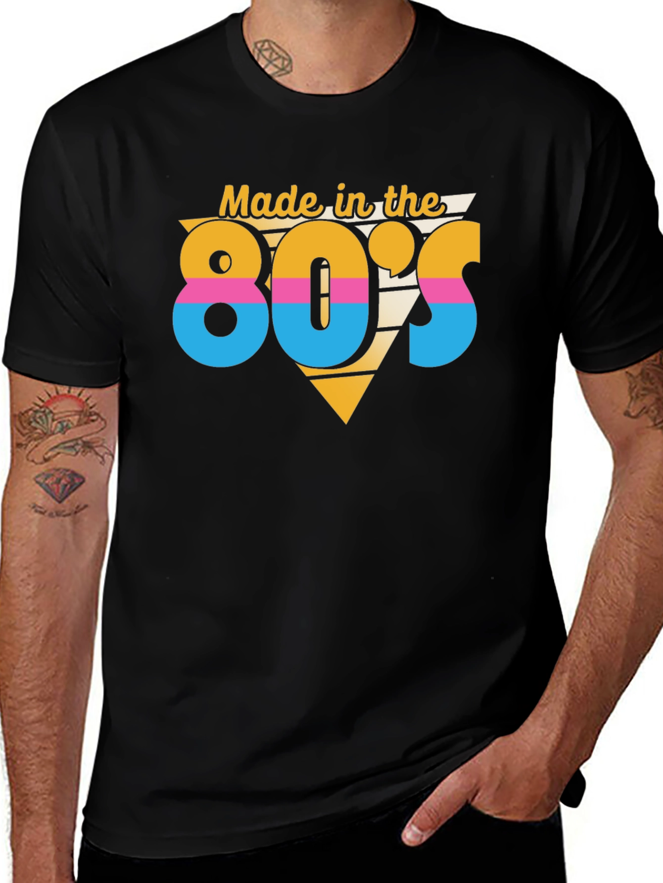 Variant 21 of Made in the 80's Black T-Shirt