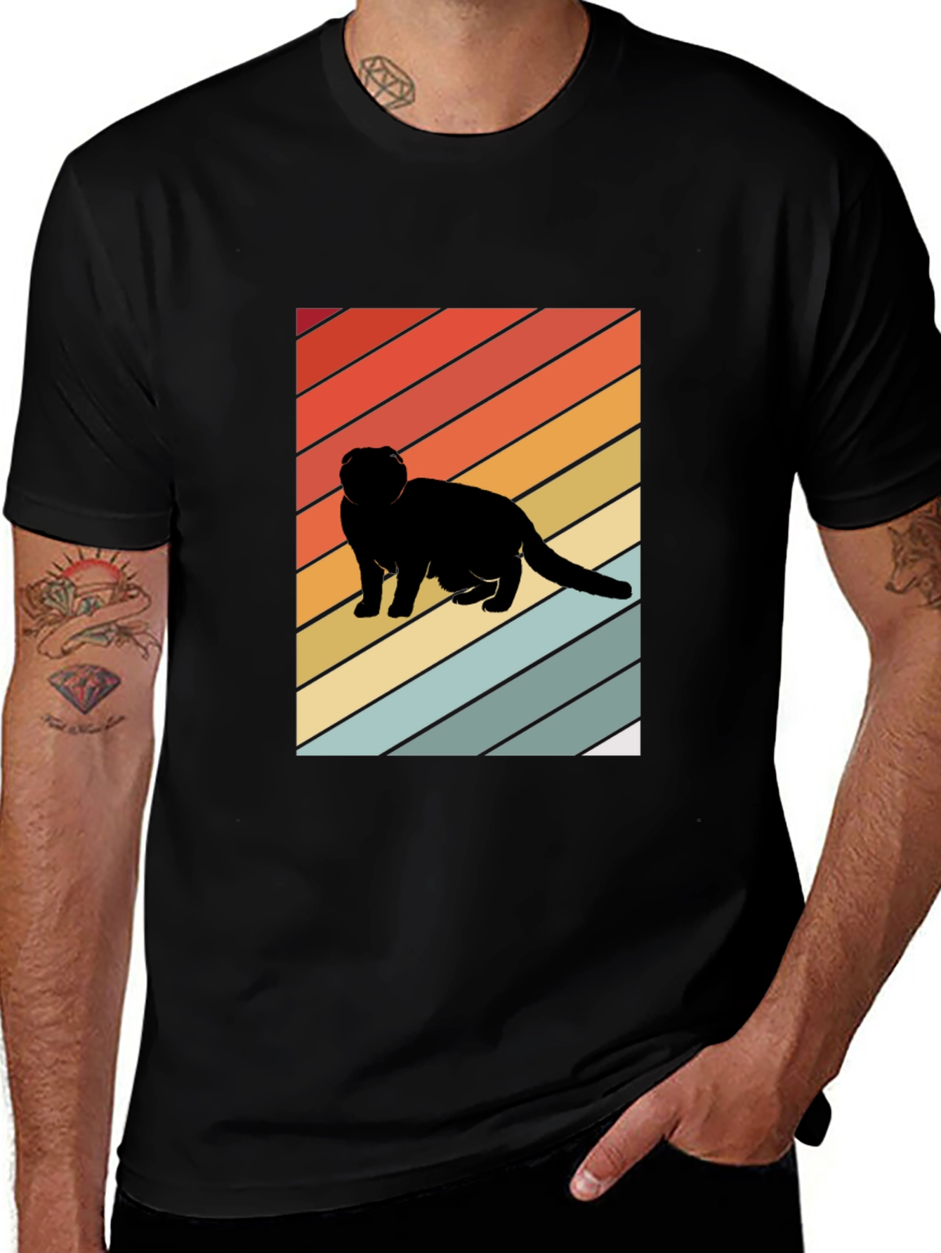 Variant 2 of Retro Ferret T-Shirt - Vintage Style Graphic Tee