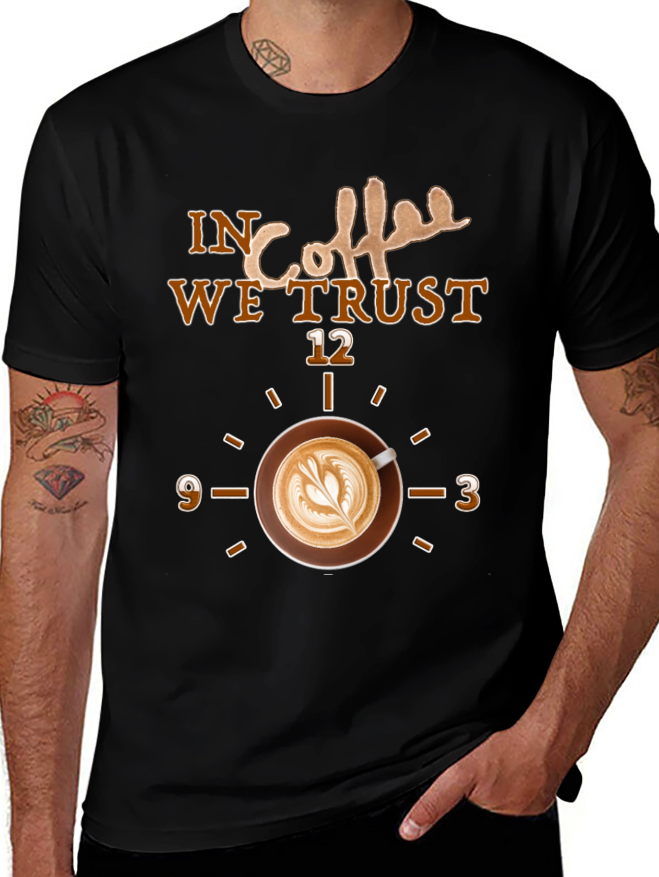 Variant 21 of In Coffee We Trust T-Shirt