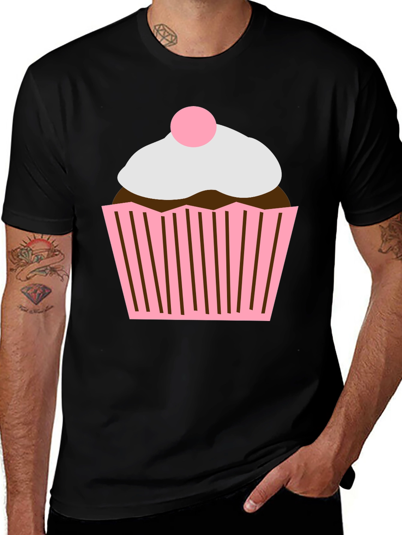 Variant 4 of Cupcake Graphic Tee - Sweet Treat T-Shirt
