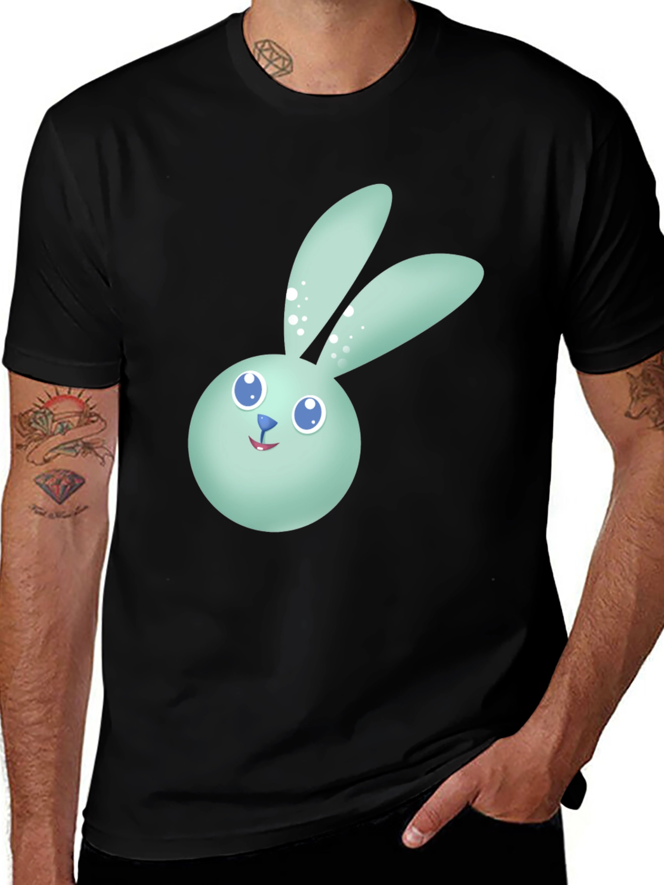 Bunny Graphic Tee - Soft Cotton Comfort