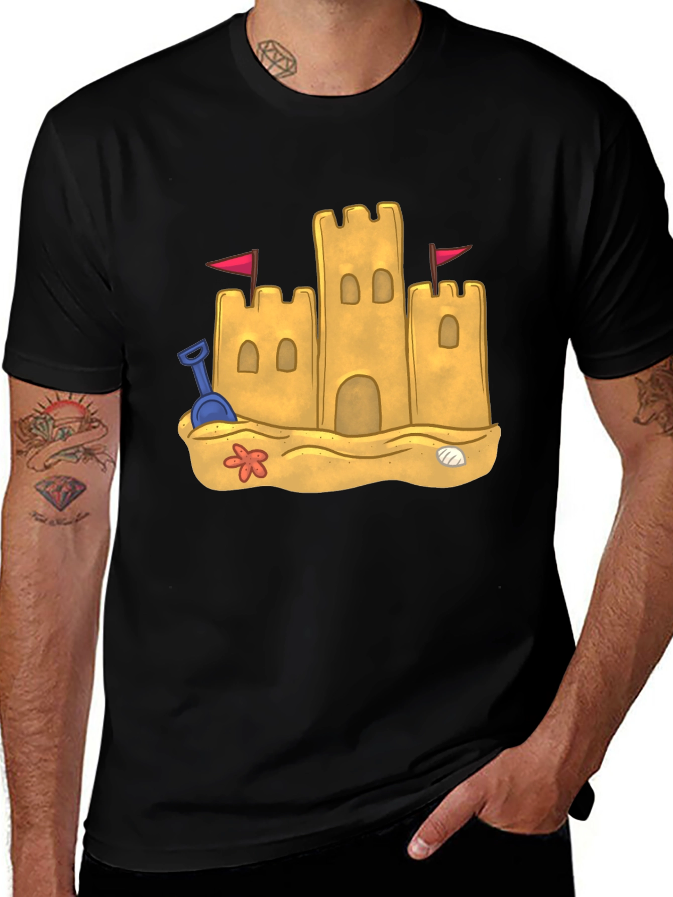 Variant 8 of Sandcastle Graphic Tee - Beach Vibes