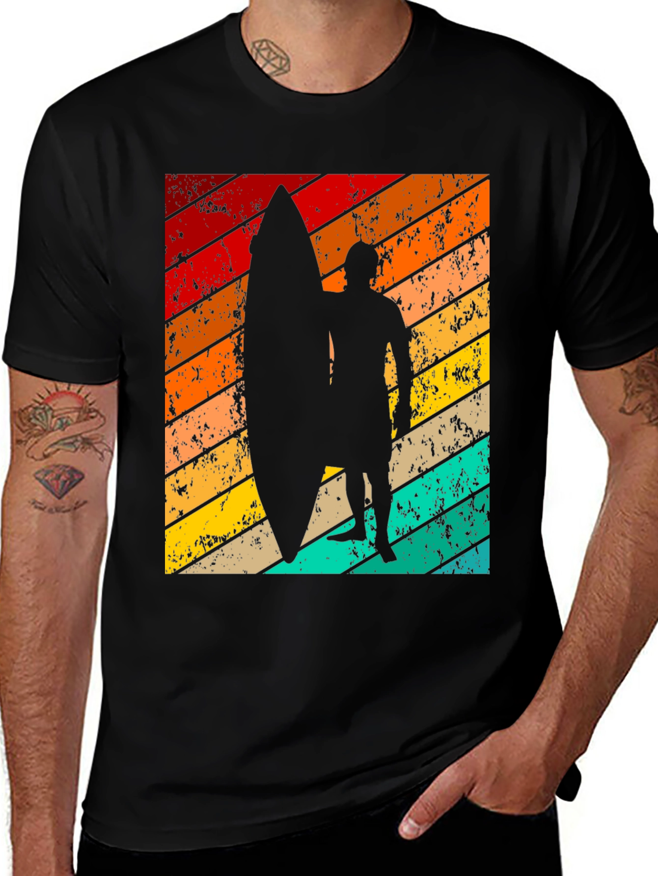 Variant 8 of Retro Surfer Graphic Tee