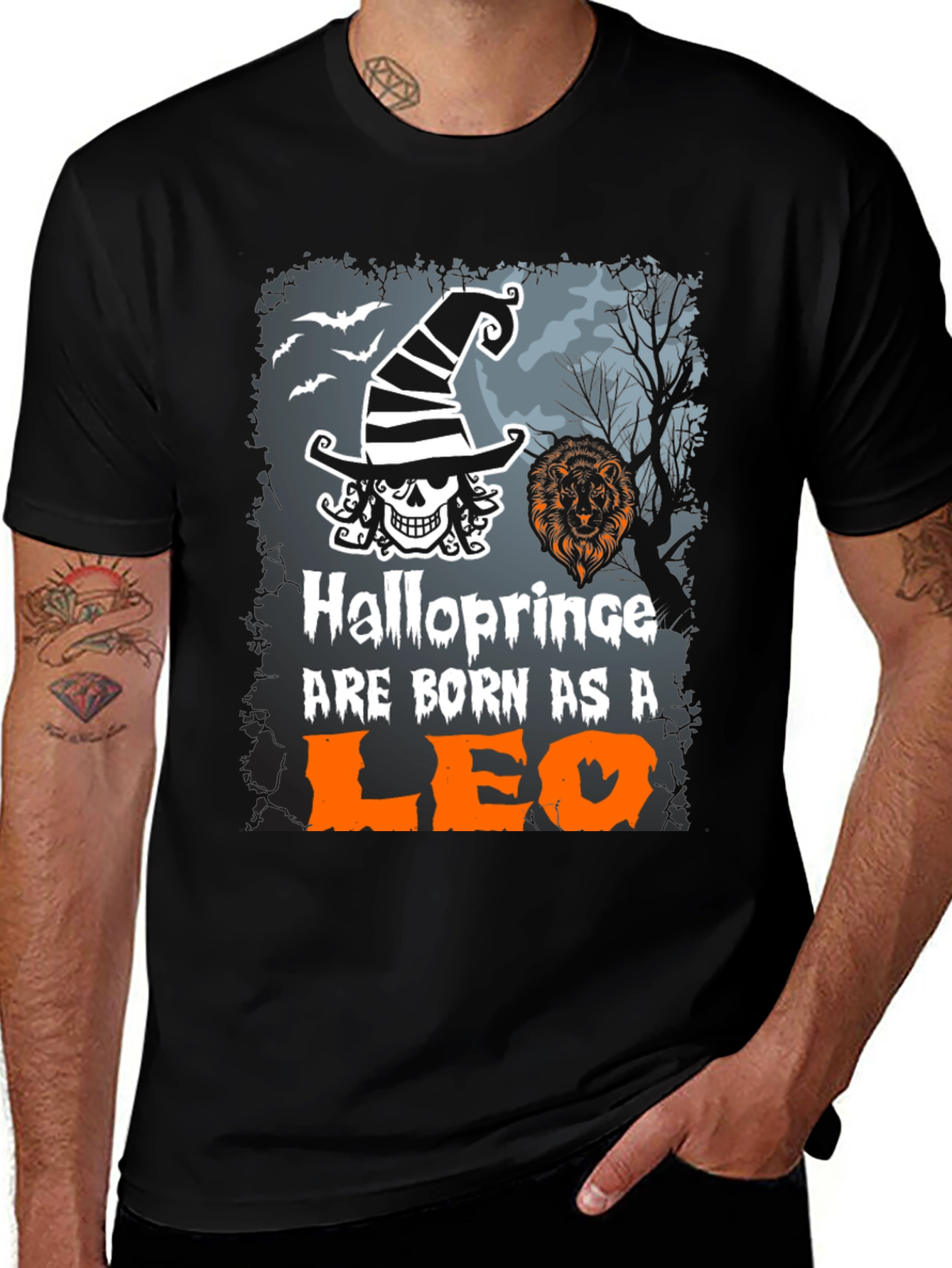 Halloprince Leo T-Shirt - Halloween Birthday Tee