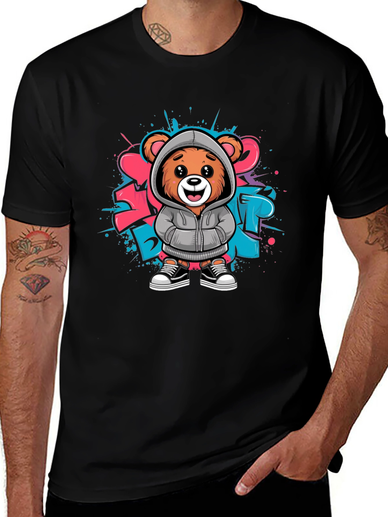 Variant 17 of Cool Bear Graphic Tee - Urban Style