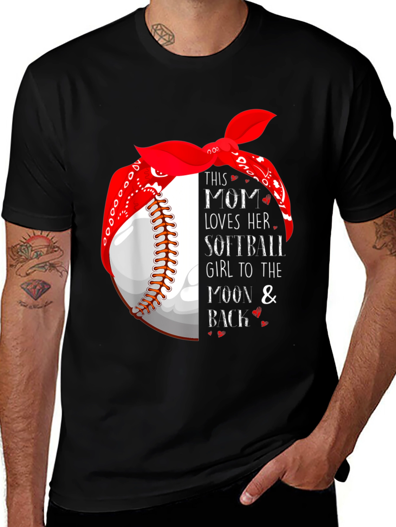 Variant 10 of Mom Loves Softball T-Shirt