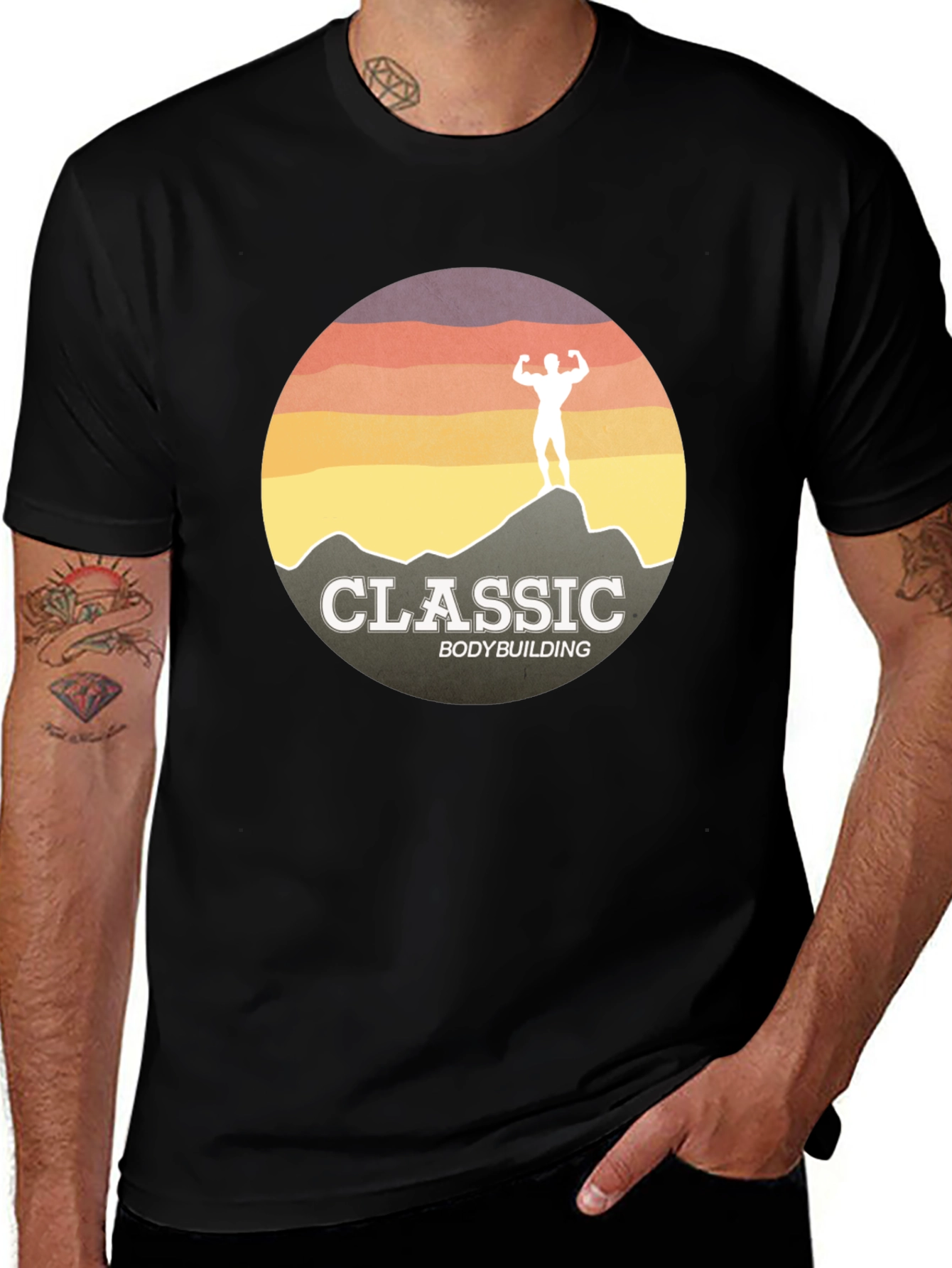 Variant 28 of Classic Bodybuilding T-Shirt - Retro Style