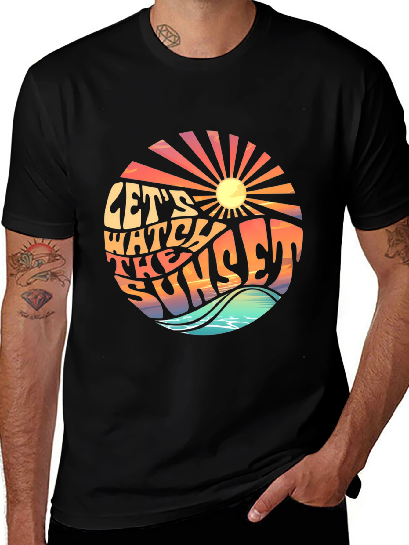 Variant 6 of Let's Watch the Sunset Graphic T-Shirt