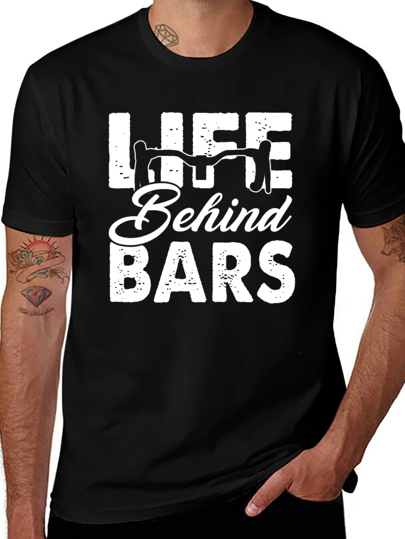 Variant 13 of Life Behind Bars T-Shirt - Cycling Enthusiast