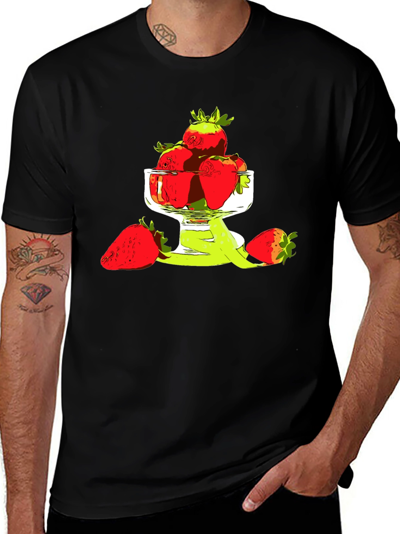 Variant 2 of Strawberry Bowl Graphic T-Shirt