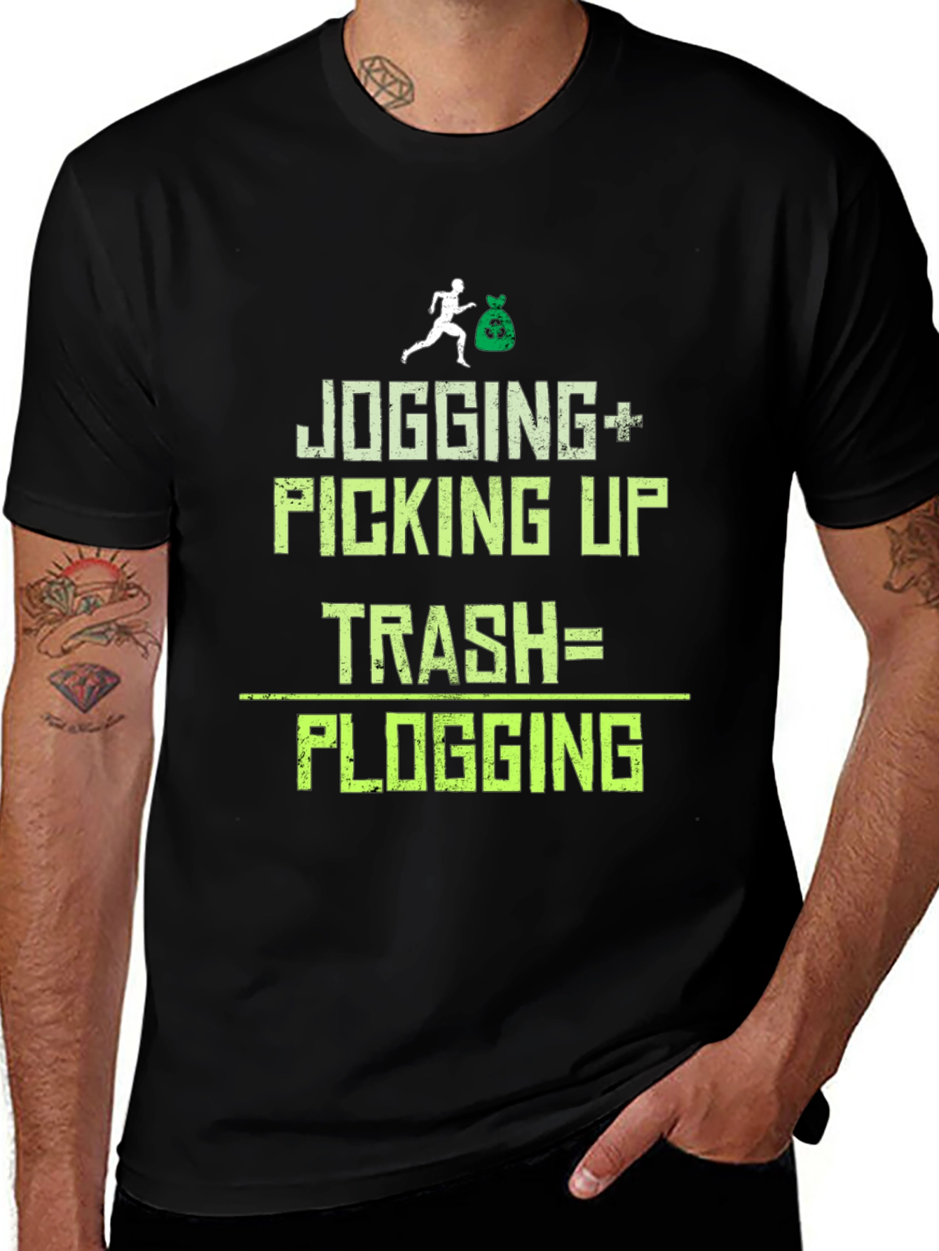 Plogging T-Shirt: Jogging Plus Picking Up Trash
