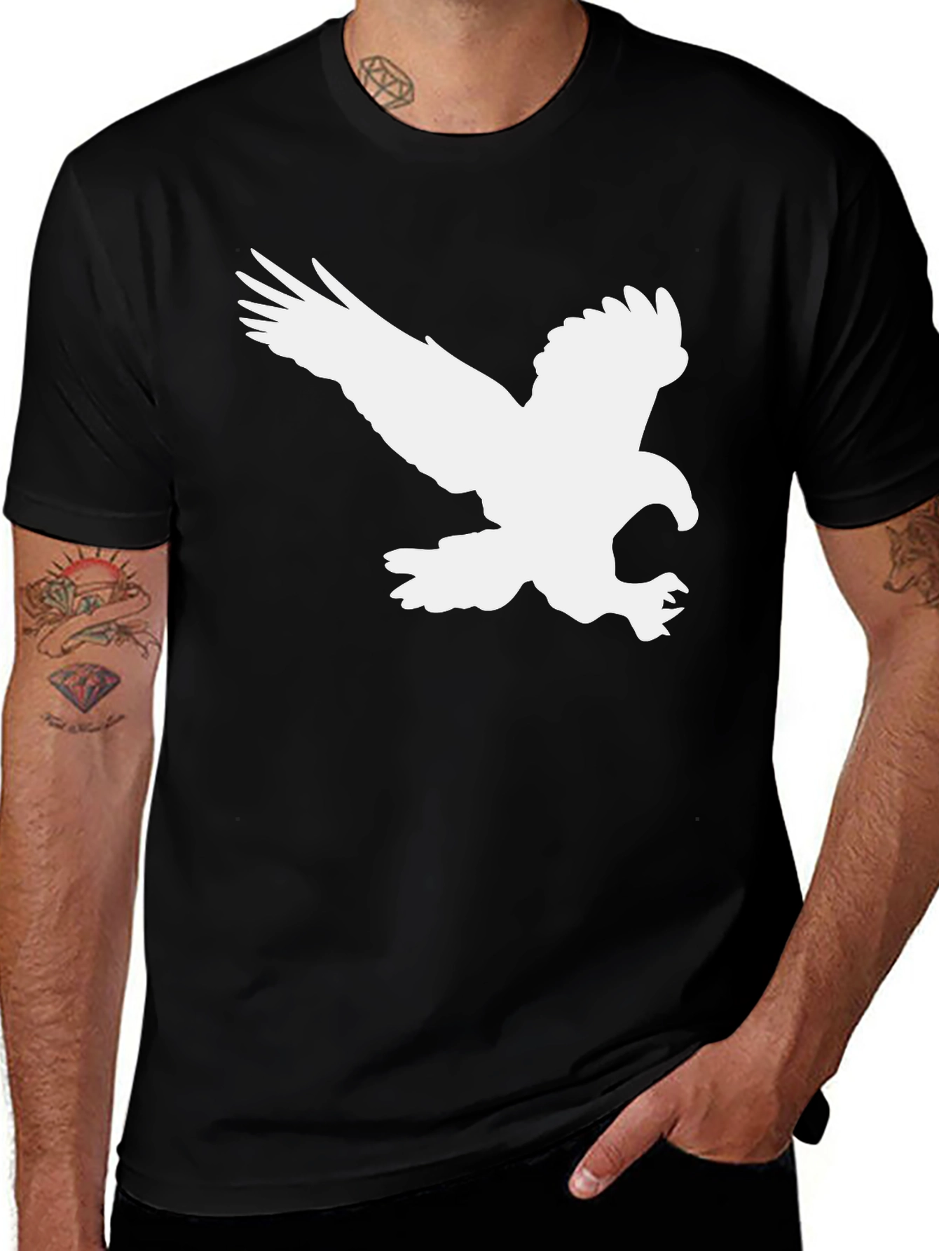 Variant 26 of Black Eagle Graphic Tee - Men's Short Sleeve