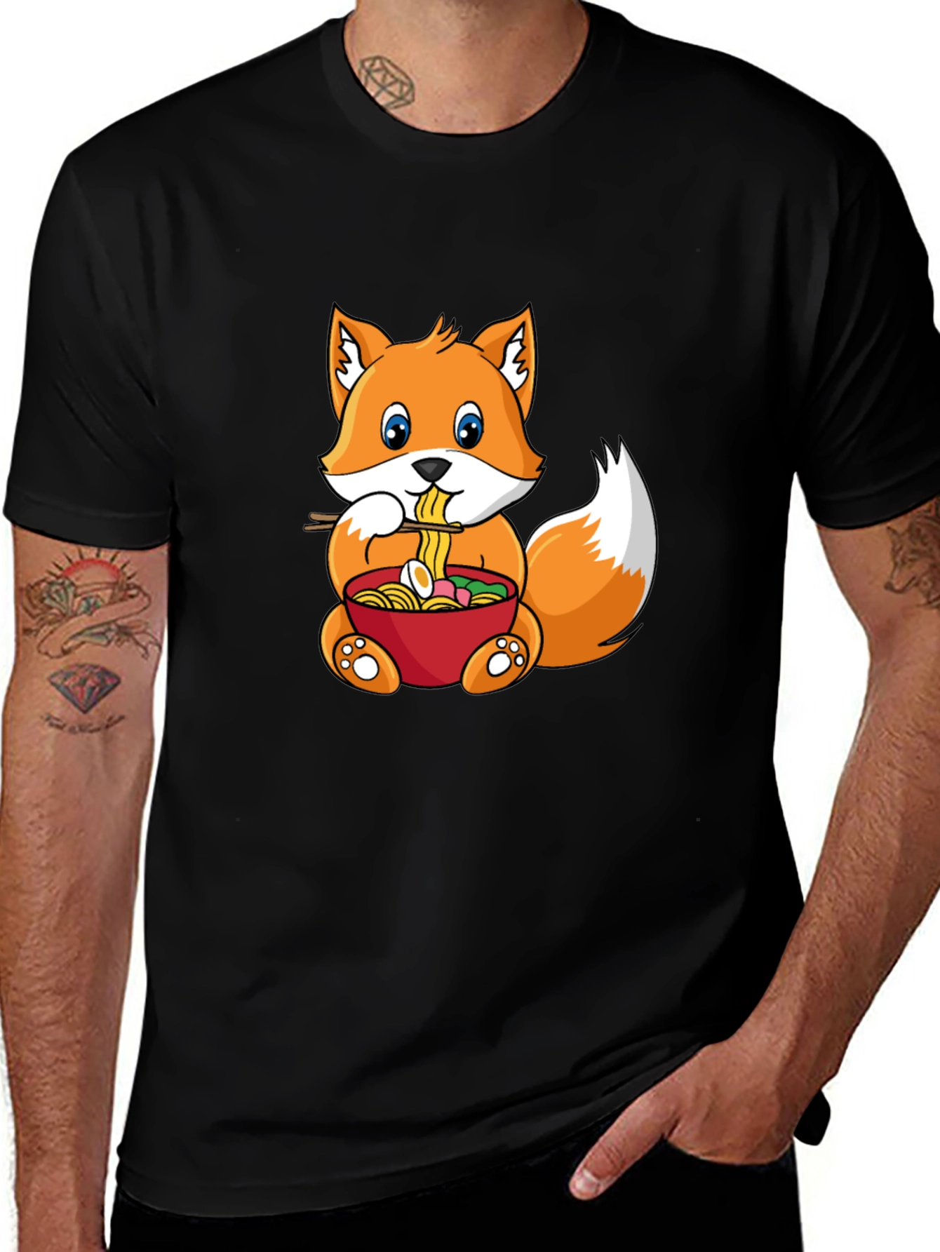 Variant 25 of Fox Ramen T-Shirt Cute Anime