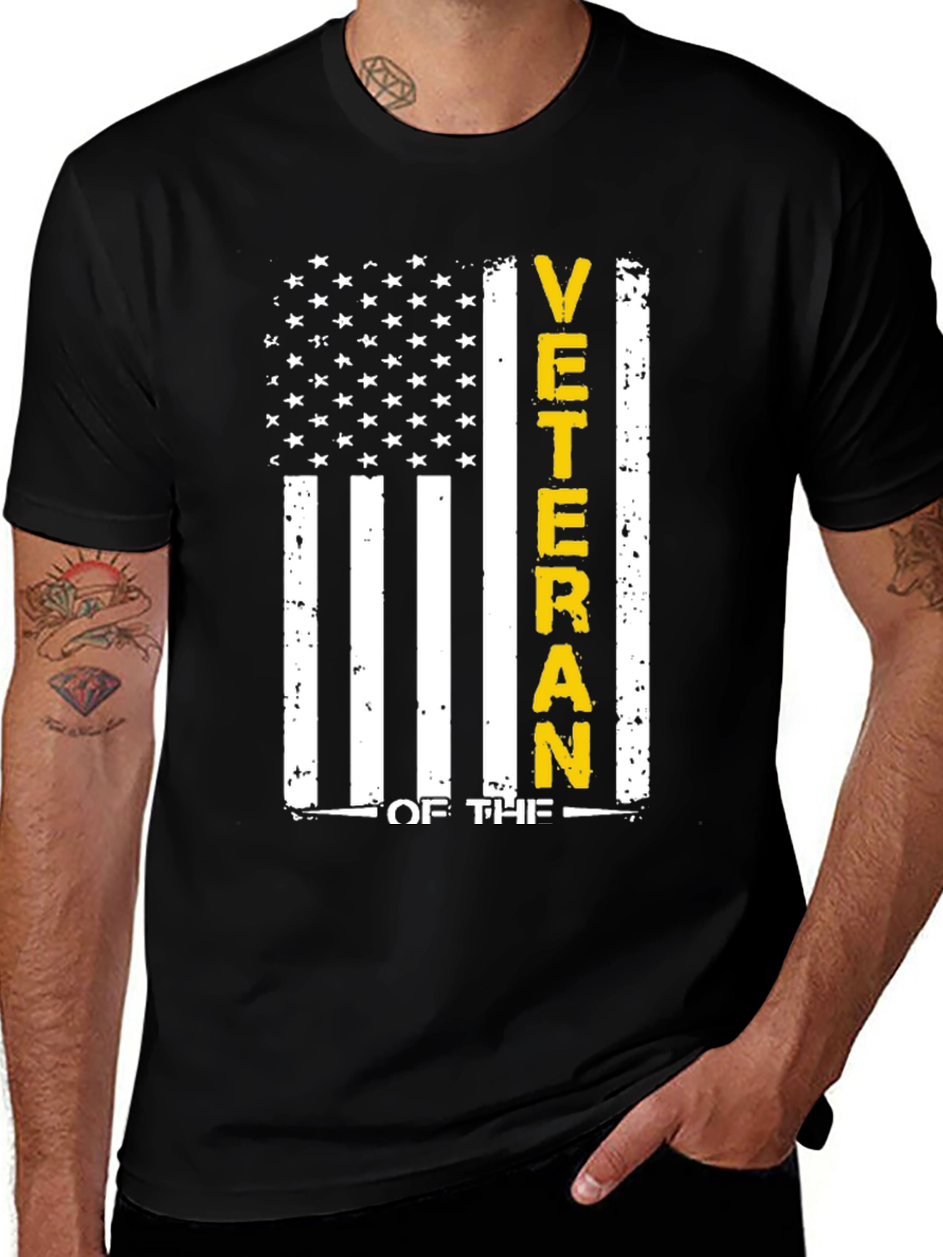 Variant 23 of Veteran Flag T-Shirt - Patriotic USA Pride