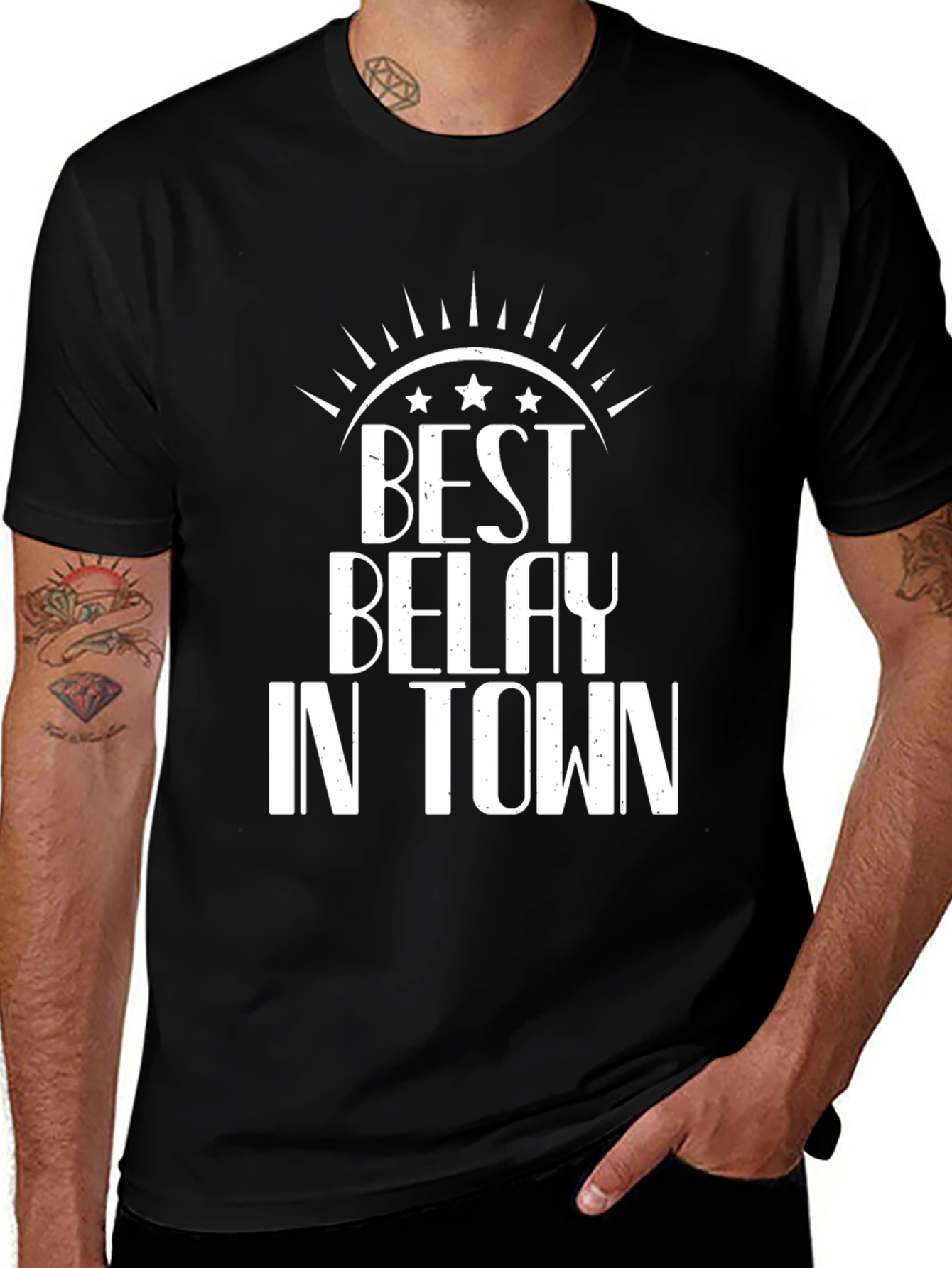 Variant 3 of Best Belay In Town - Graphic T-Shirt