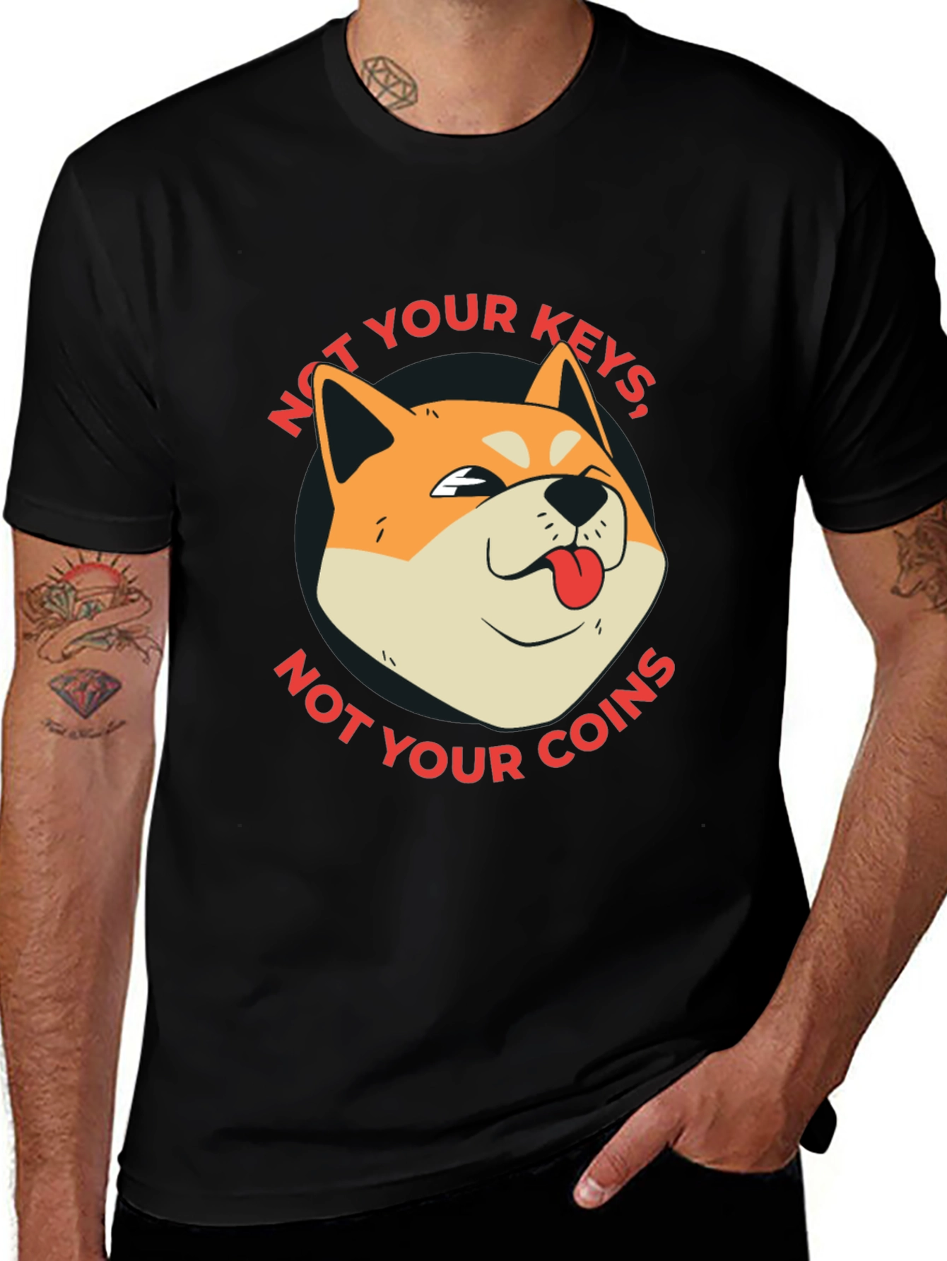 Variant 19 of Not Your Keys, Not Your Coins Crypto T-Shirt