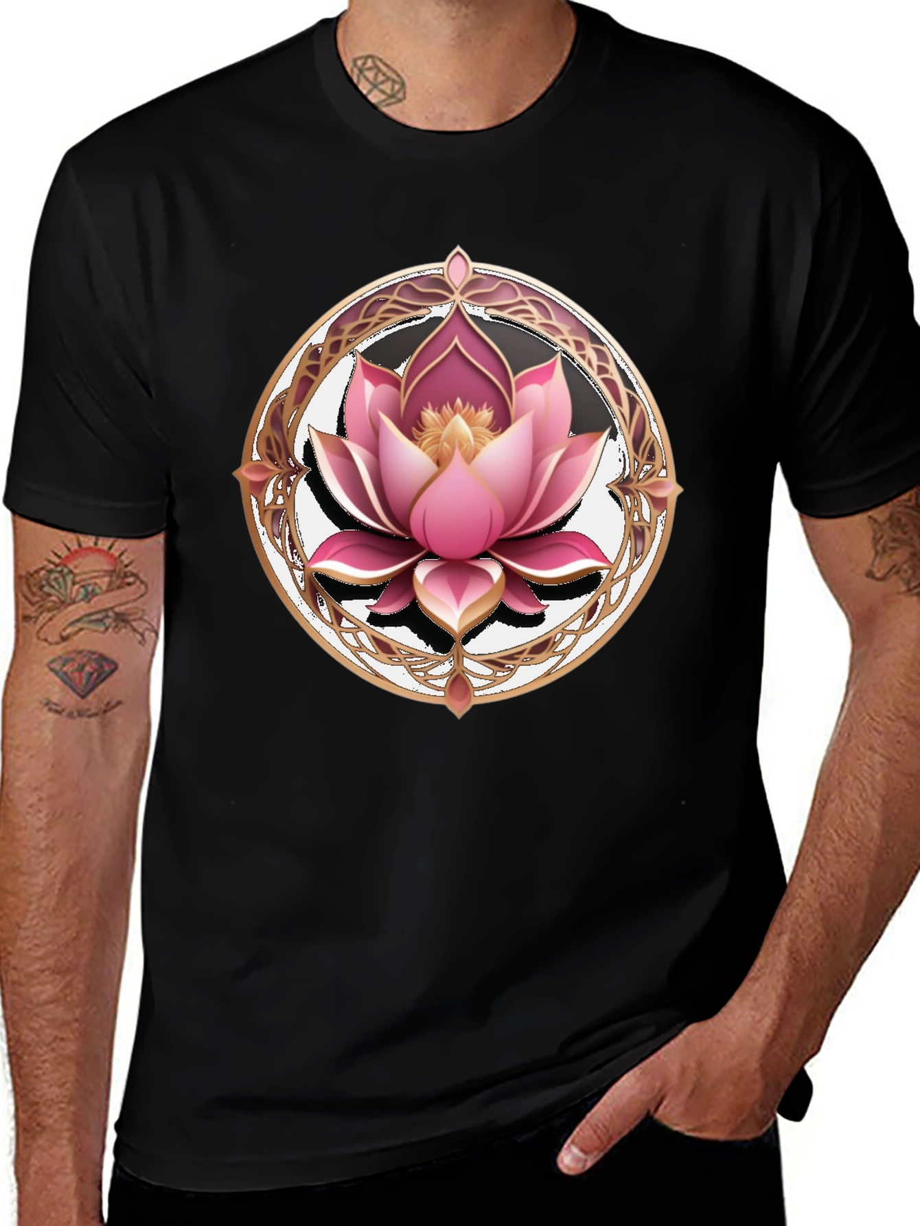 Variant 5 of Lotus Blossom Graphic T-Shirt