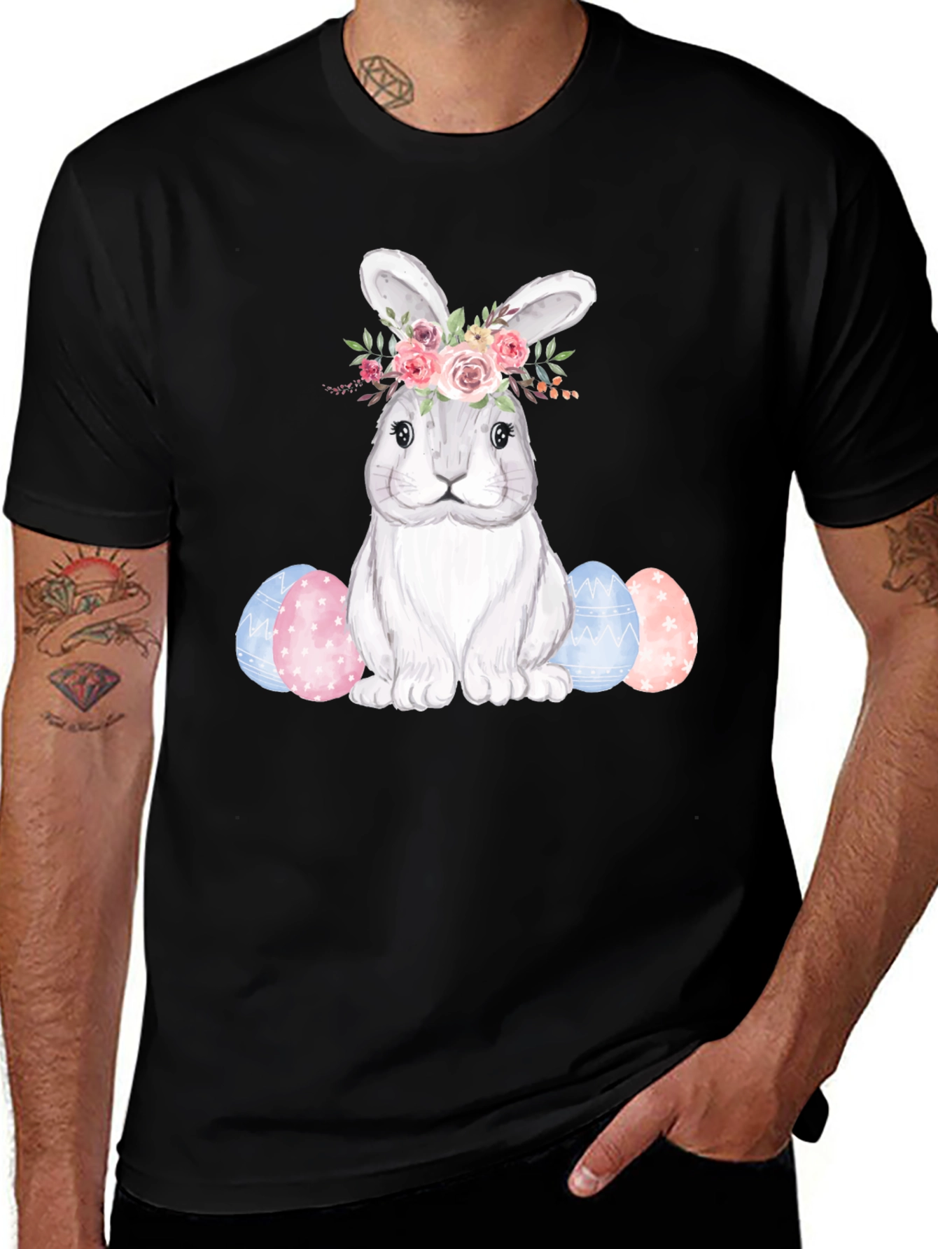Variant 22 of Floral Bunny Easter T-Shirt