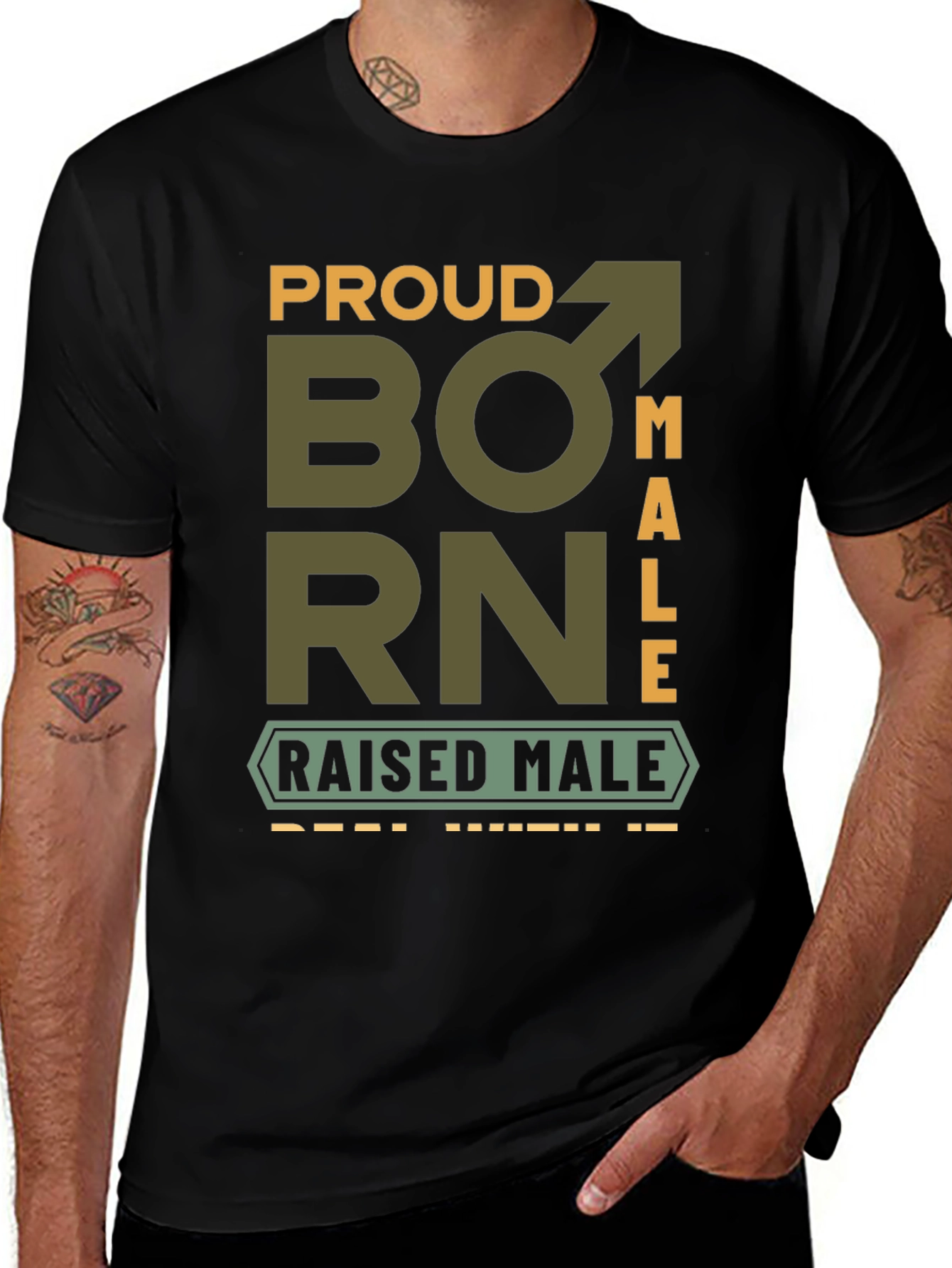 Variant 9 of Proud Born Male T-Shirt