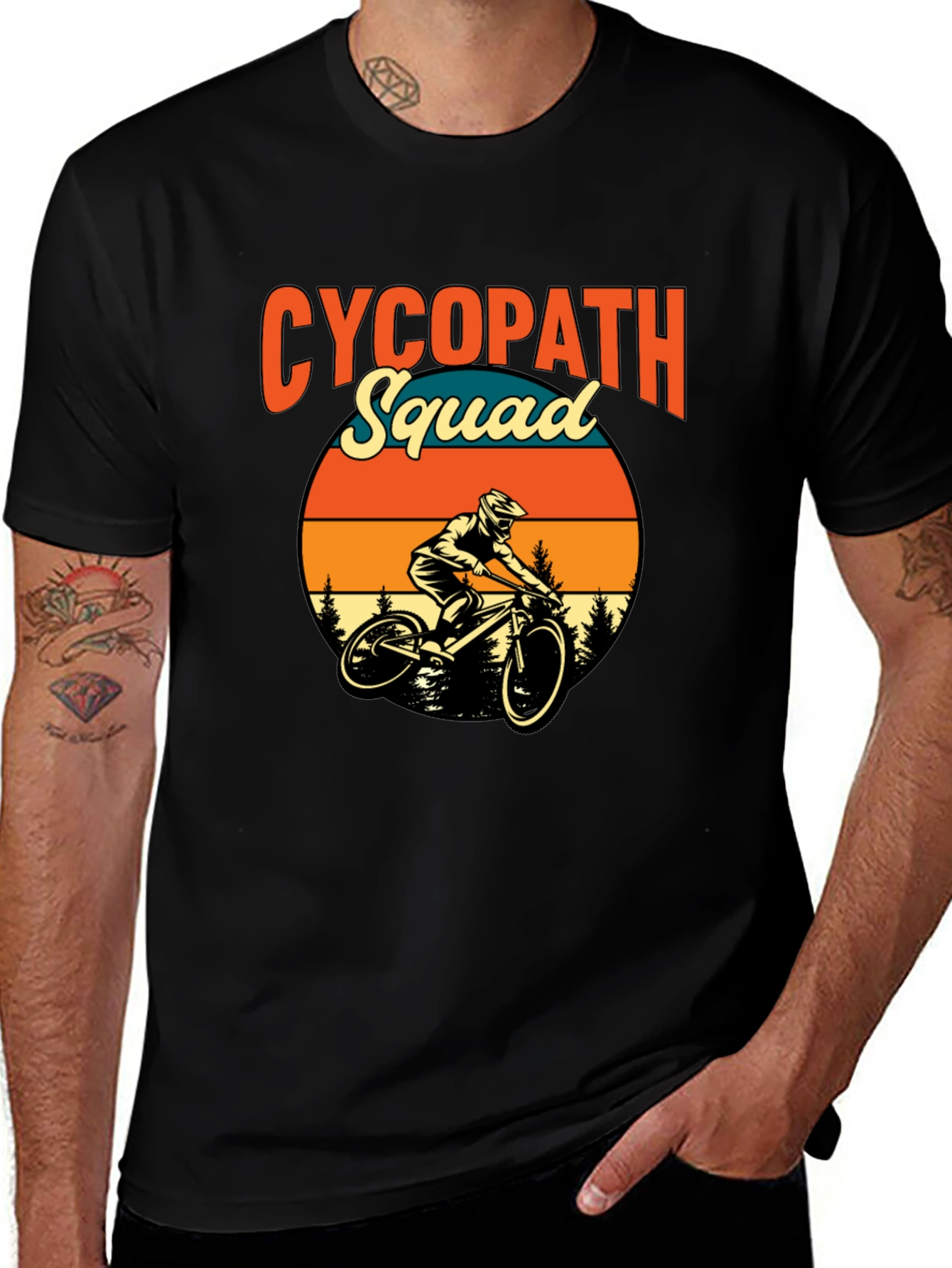 Variant 11 of Cycopath Squad Mountain Biking Graphic Tee