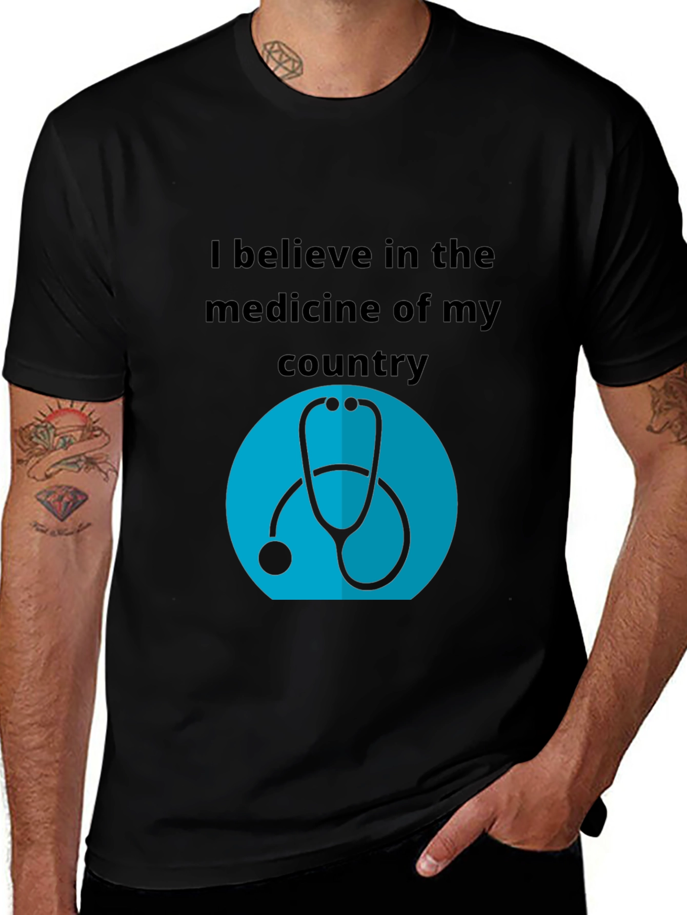 Variant 29 of Believe in My Country's Medicine Graphic Tee