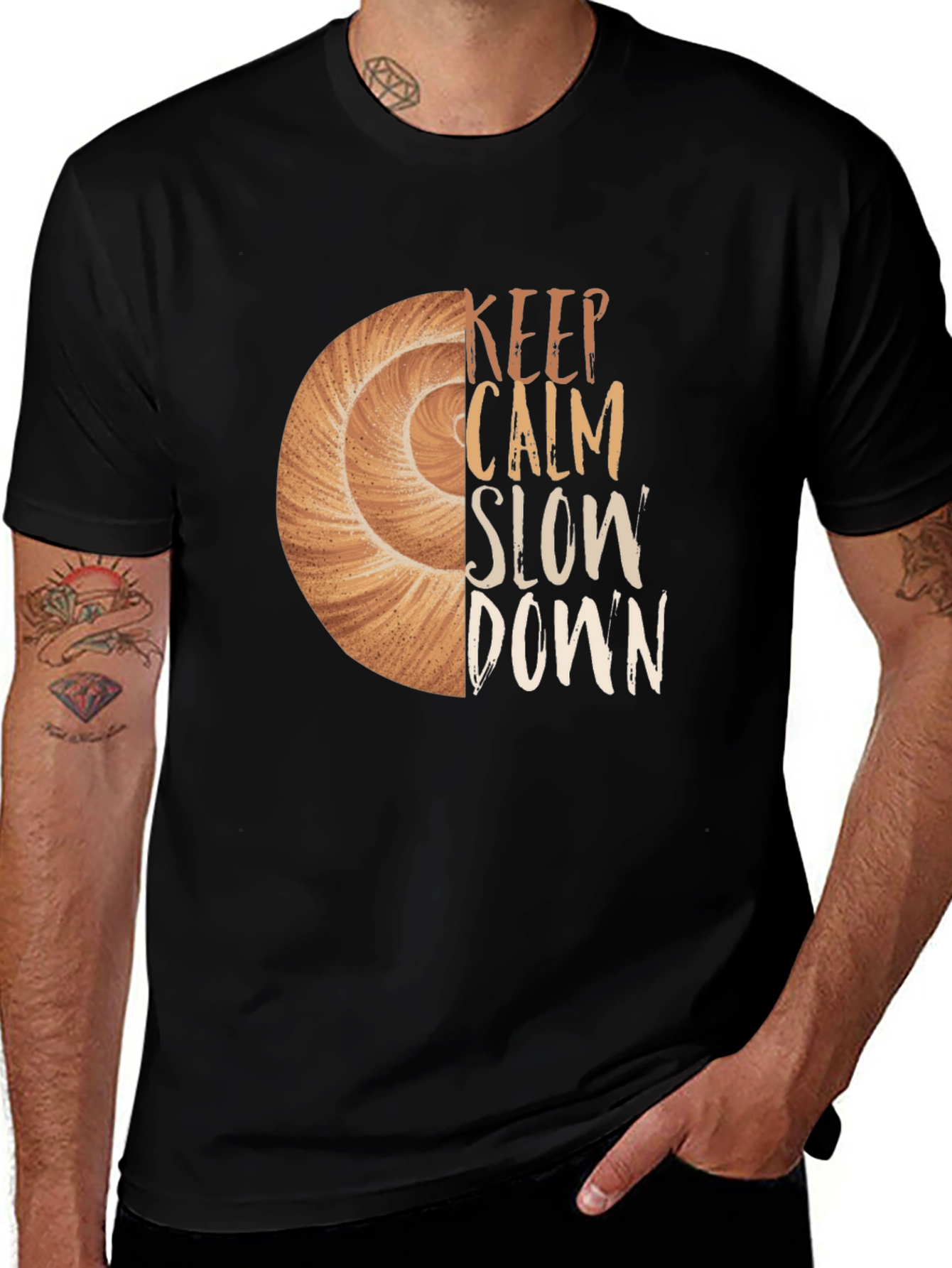 Variant 15 of Keep Calm Slow Down T-Shirt, Casual Comfort
